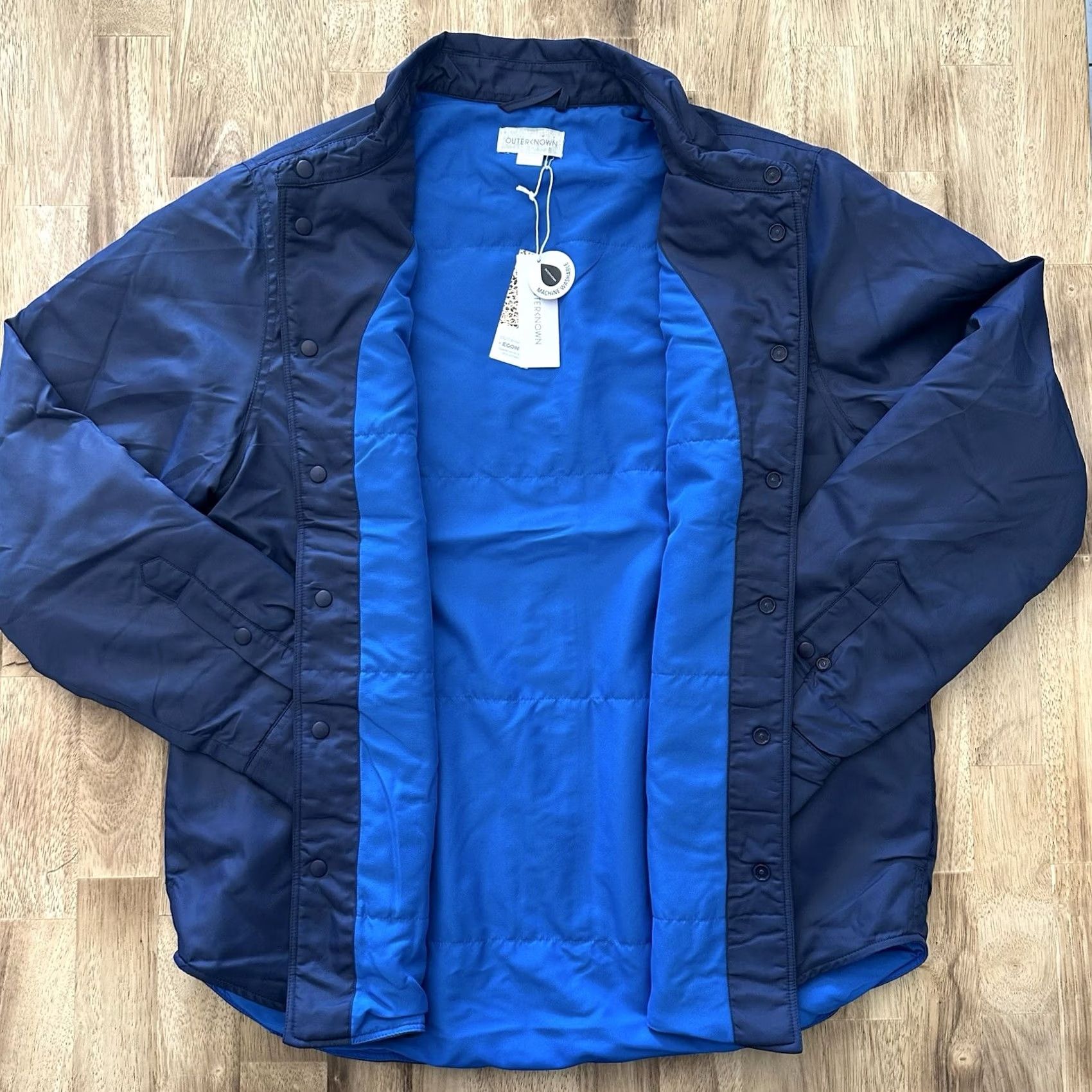 Outerknown Outerknown Nylon Shirt Jacket Mens M Blue OK Origin Shacket Kelly Slater Jacket Size US M / EU 48-50 / 2 - 6 Thumbnail