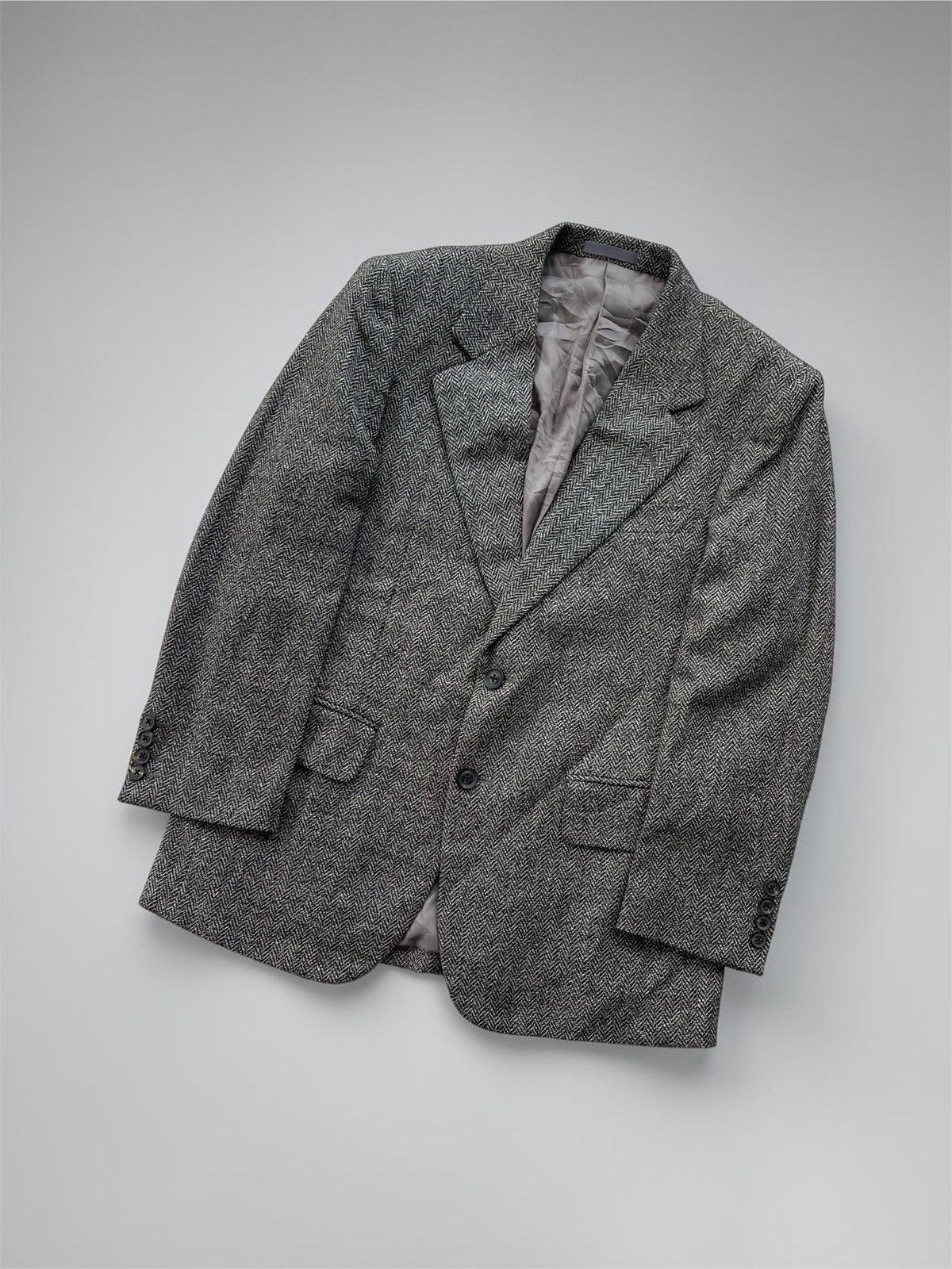Burberry Prorsum 🔥Vintage 90's Burberrys British Wool Herringbone Blazer/Suit Size US S / EU 44-46 / 1 - 1 Thumbnail