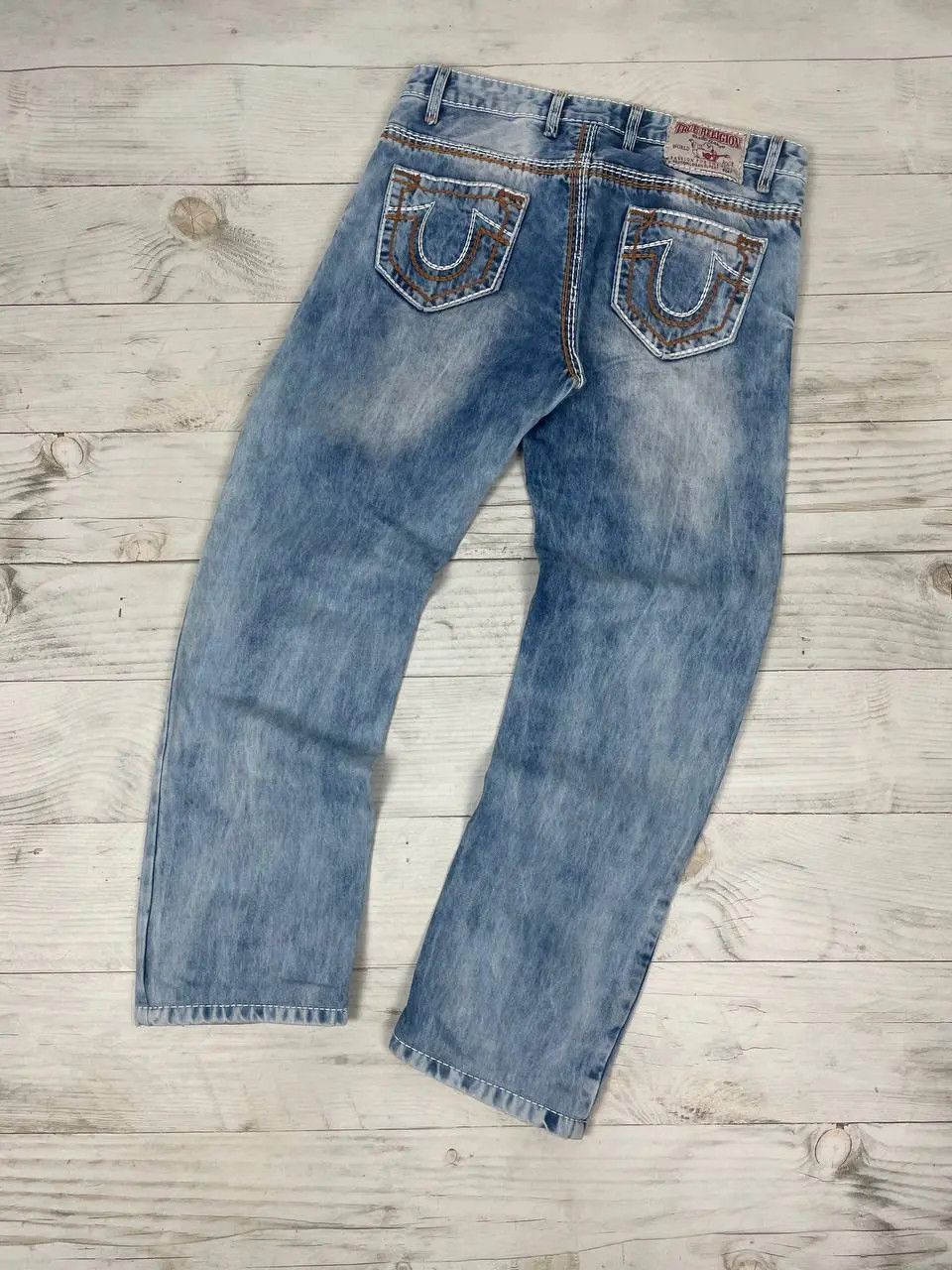 True Religion Vintage True Religion Logan Super T Denim Jeans Baggy 90s Size US 34 / EU 50 - 1 Thumbnail