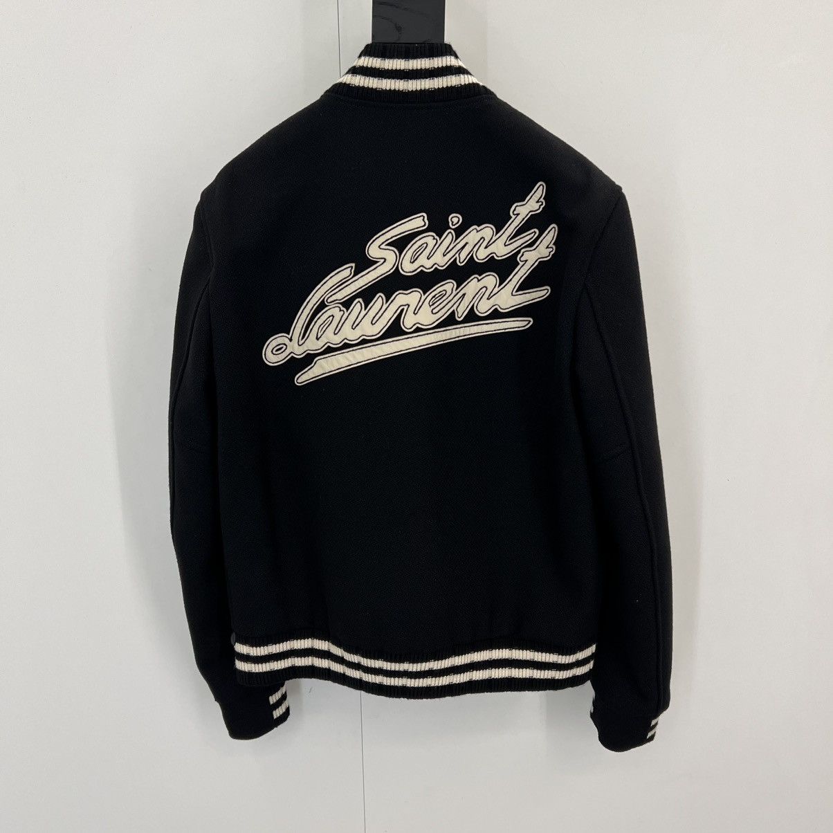 Saint Laurent Paris Saint Laurent Wool Varsity Jacket in Large Size US L / EU 52-54 / 3 - 2 Thumbnail