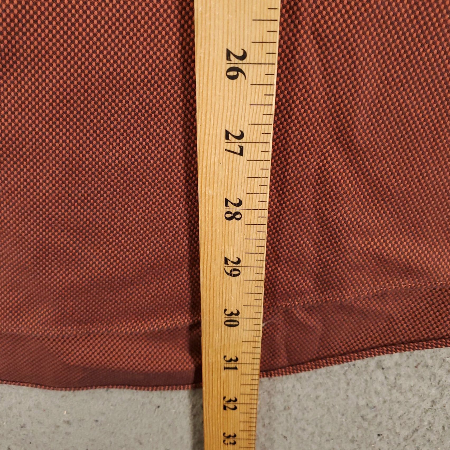 Vintage Roberto Villini Shirt Men 32 33 Rust Red Non Iron Travel Collection Mens Size US XS / EU 42 / 0 - 5 Thumbnail