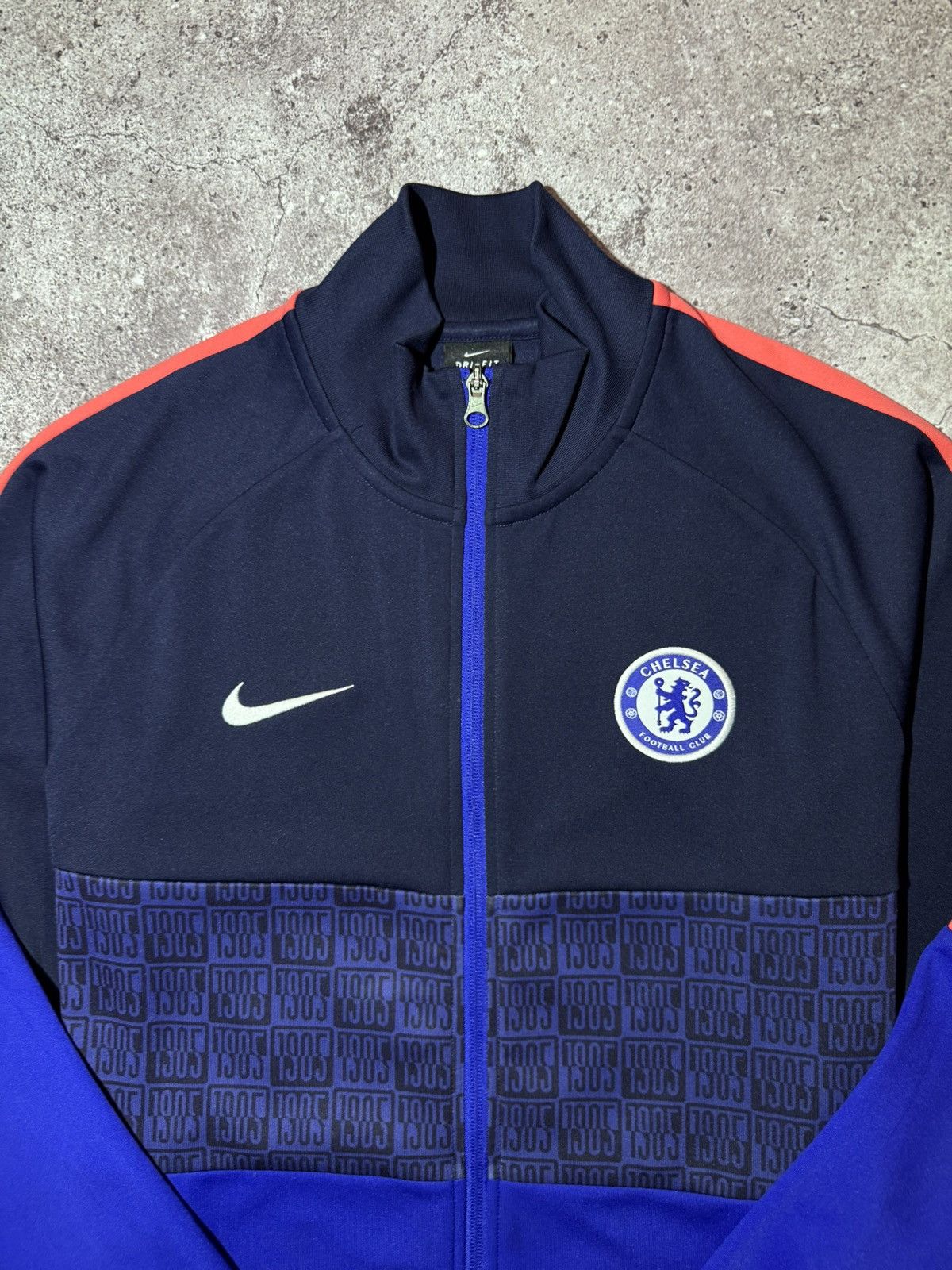 Nike Chelsea FC Football Zip Sweatshirt Jacket Nike Men's Size M Size US M / EU 48-50 / 2 - 2 Thumbnail