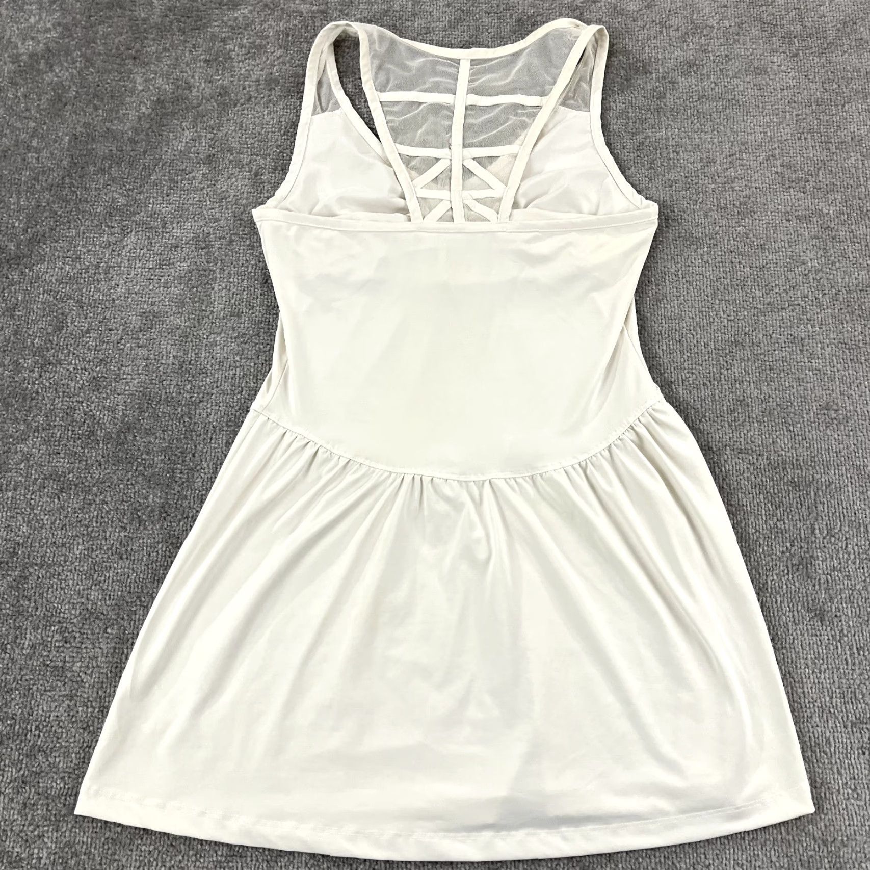 Eleventy VENUS WILLIAMS ELEVEN Top Womens Medium White Tennis Dress Stretch Padded Size M / US 6-8 / IT 42-44 - 2 Thumbnail