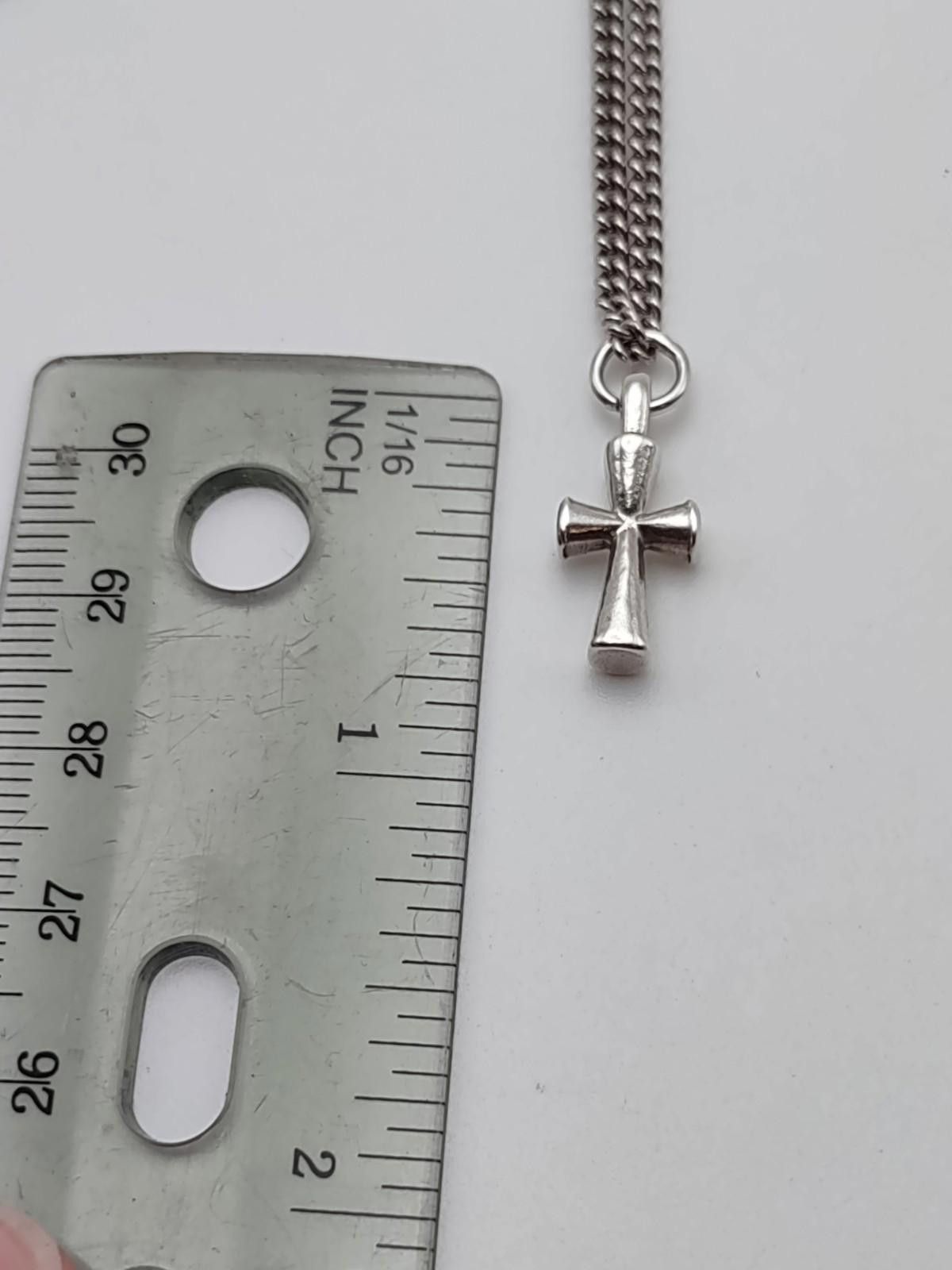 Other James Avery Sterling Silver Cross Pendant 18" Curb Chain 925 Size ONE SIZE - 5 Thumbnail
