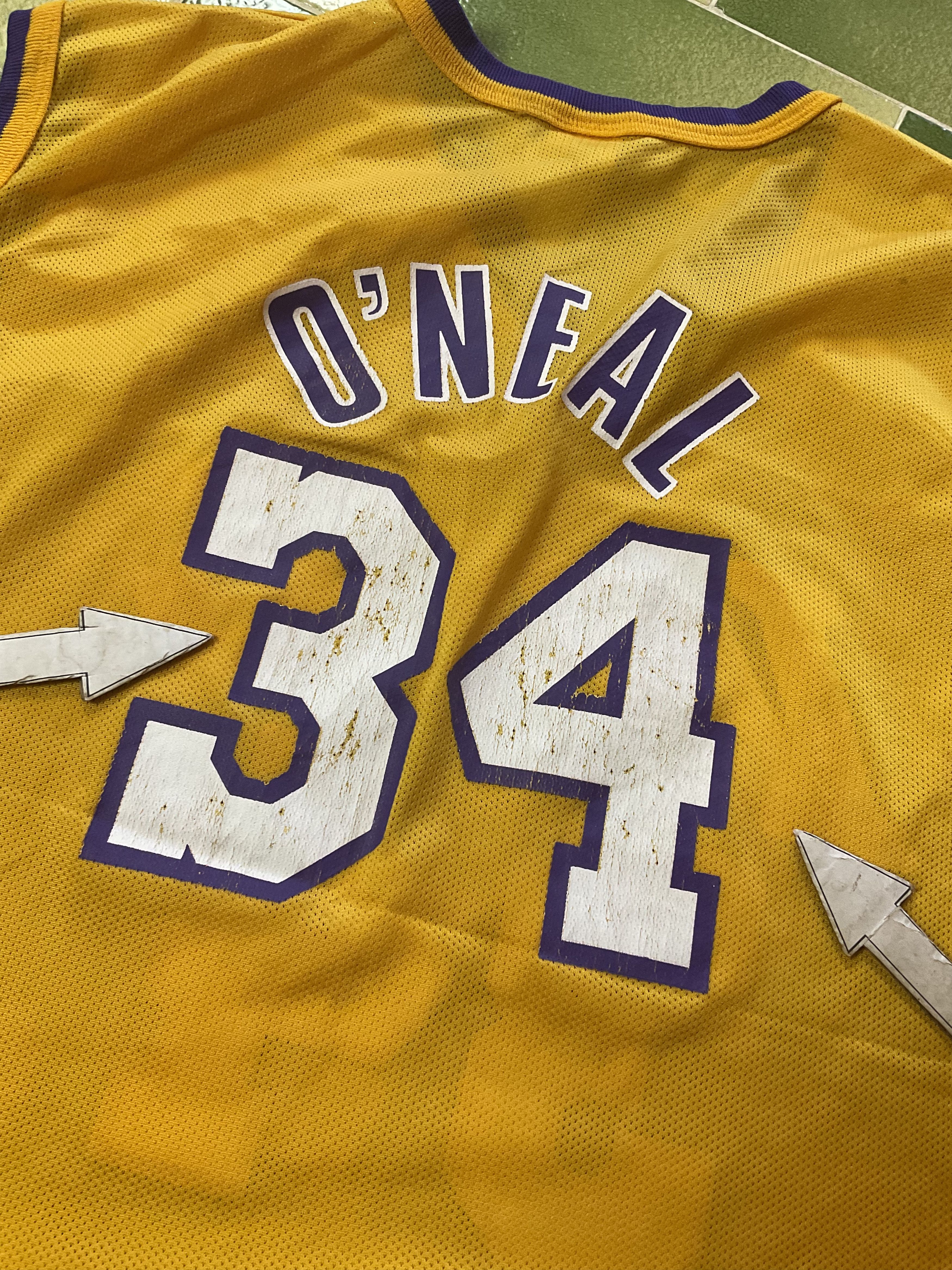NBA Two Vintage NBA LA Lakers Kobe Bryant & Shaq Swingman Jersey Size US XL / EU 56 / 4 - 12 Thumbnail