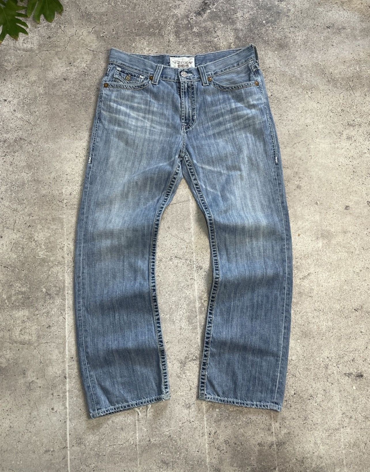 True Religion Vintage Y2K Big Star Like True Religion Y2K Distressed Jeans Size US 36 / EU 52 - 13 Thumbnail