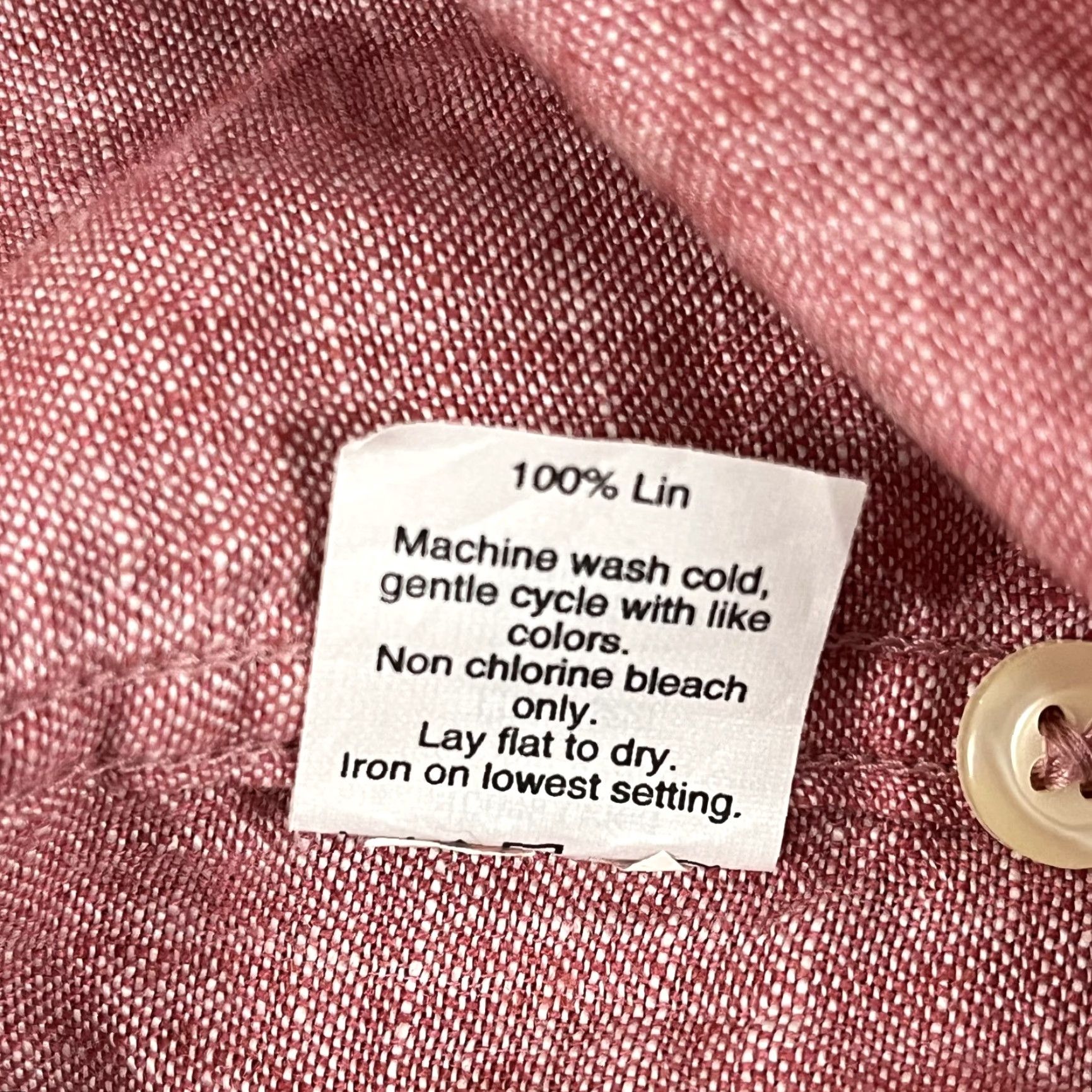 J.Crew J. CREW Shirt Men Small Slim Fit Button-Down Long Sleeve Preppy Summer Old Money Red Linen Button-Up Solid Casual, Workwear Mens S Size US S / EU 44-46 / 1 - 3 Thumbnail