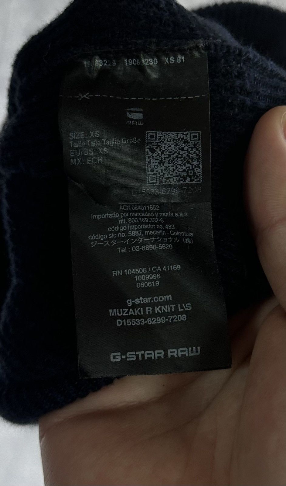 G-Star G-Star Raw Japanese Small Logo Crew Neck Sweater Size US XS / EU 42 / 0 - 8 Thumbnail