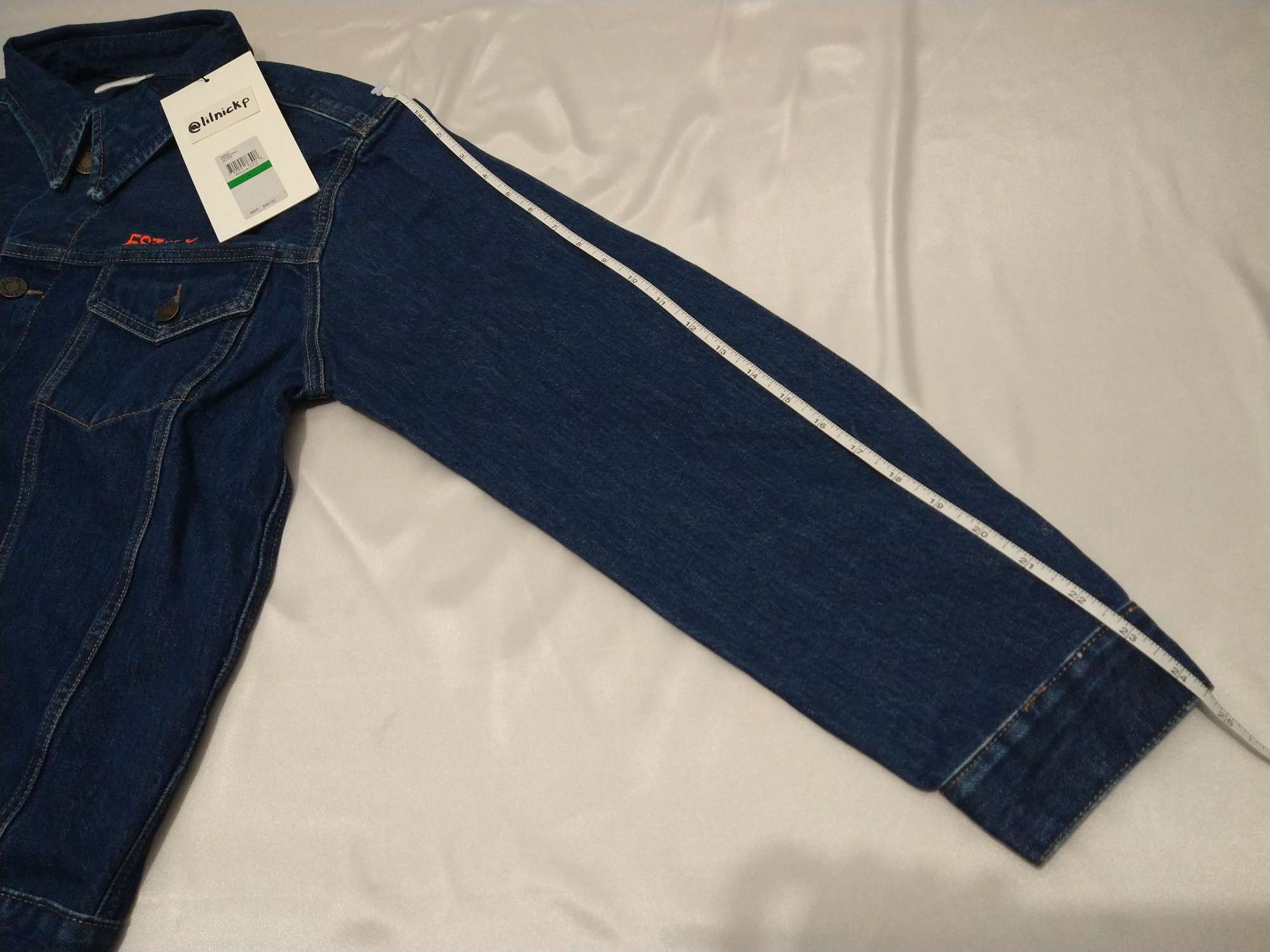 Calvin Klein 205W39NYC EST. 1978 Apollo Blue Denim Trucker Jacket Size US L / EU 52-54 / 3 - 7 Thumbnail
