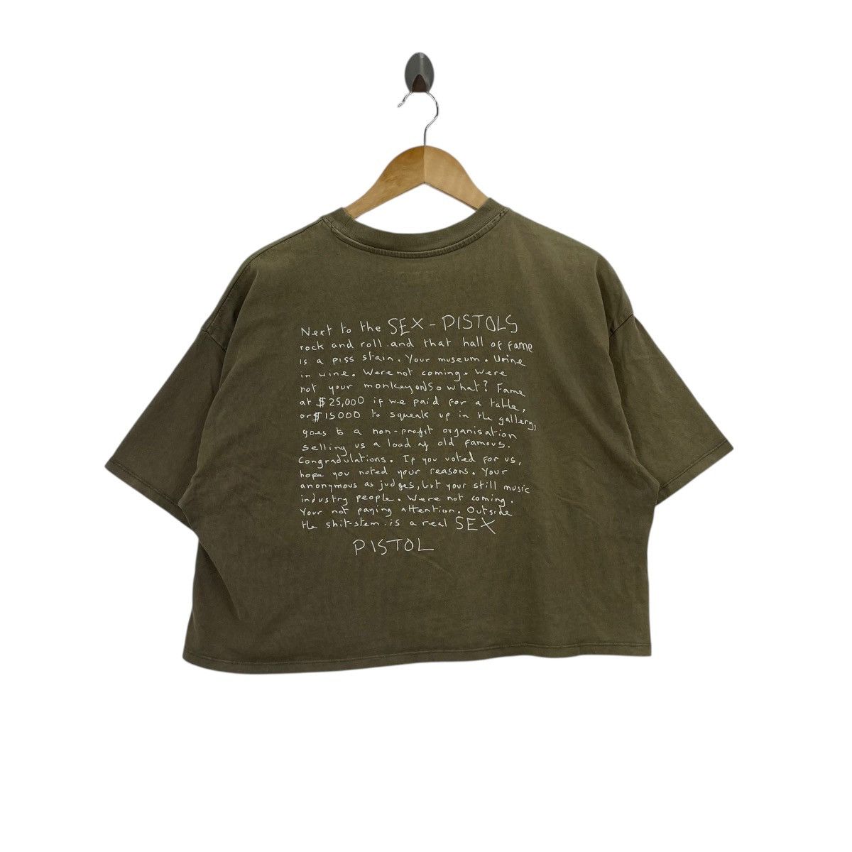 Band Tees Sex Pistols Punk Rock Band Tee Crop Top Shirt Size XL / US 12-14 / IT 48-50 - 4 Thumbnail