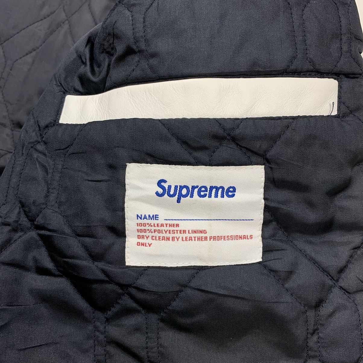 Supreme Rare 2001 Supreme S Wing varsity leather jacket Size US L / EU 52-54 / 3 - 16 Thumbnail