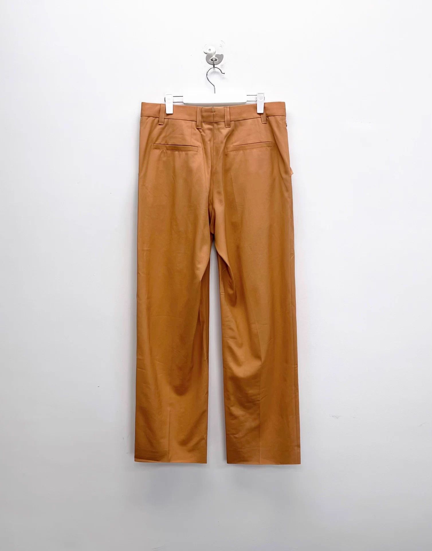 Burberry Burberry 50 Biscuit Deconstructed Button Wool Straight-Leg Size US 44 / EU 60 - 2 Thumbnail