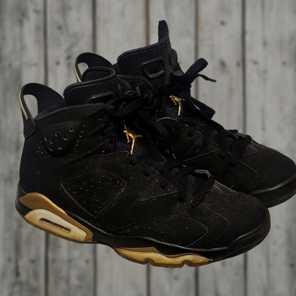 Jordan Brand Jordan 6 Retro Defining Moments 2020 Sneaker Men US 8 Black Nubuck Mid Top CT4954-007 Air Jordan 6 Shoes Athletic Fashion Size US 8 / EU 41 - 1 Thumbnail
