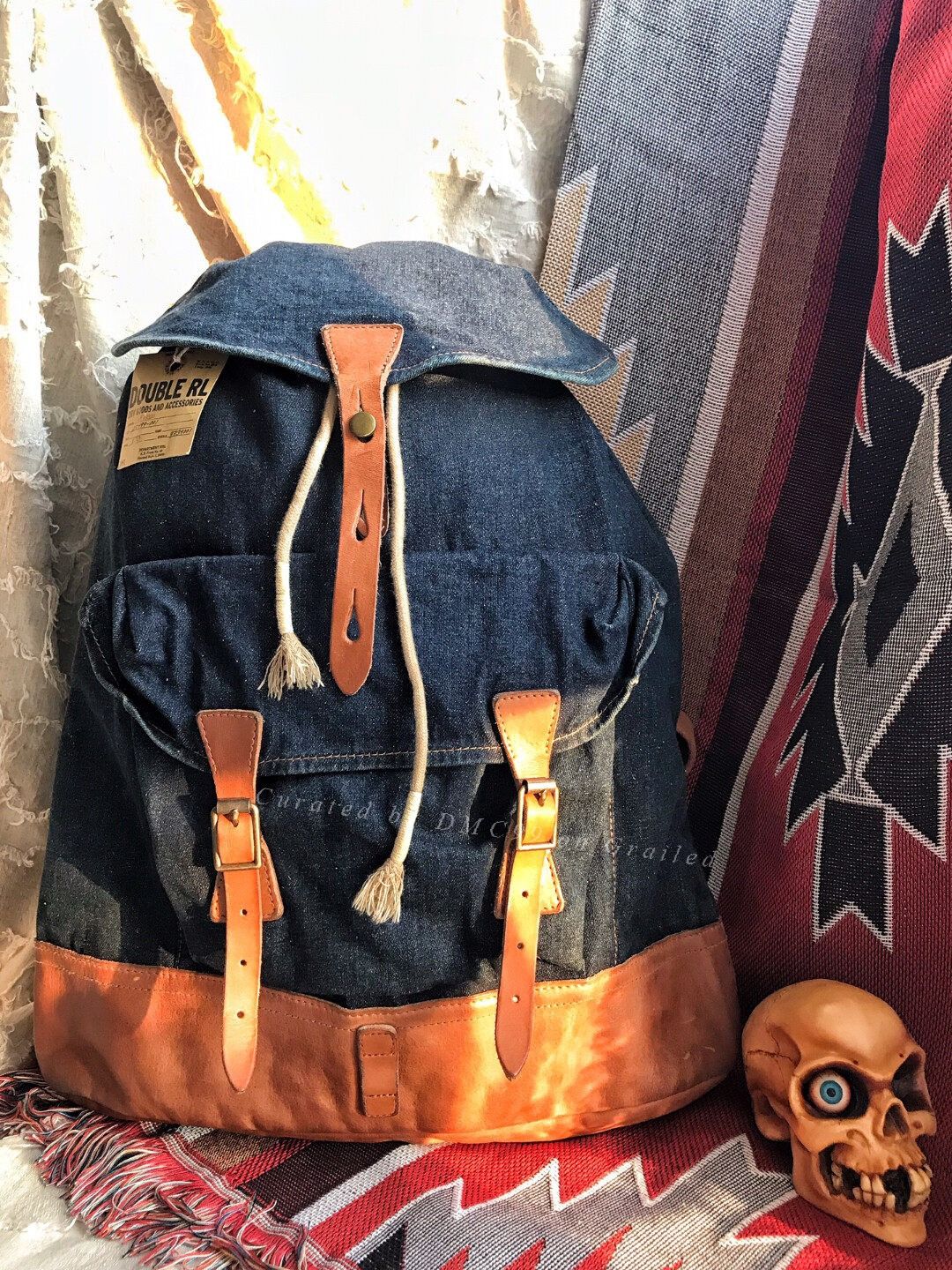 RRL Ralph Lauren RRL Ralph Lauren Indigo Parachute Backpack | Grailed