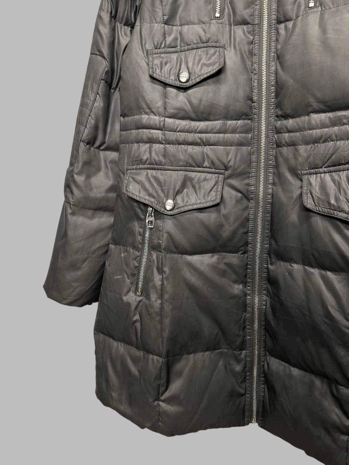 Issey Miyake Miss Sixty Grey Trench Jacket Y2K Belted Longline Style Size S / US 4 / IT 40 - 3 Thumbnail