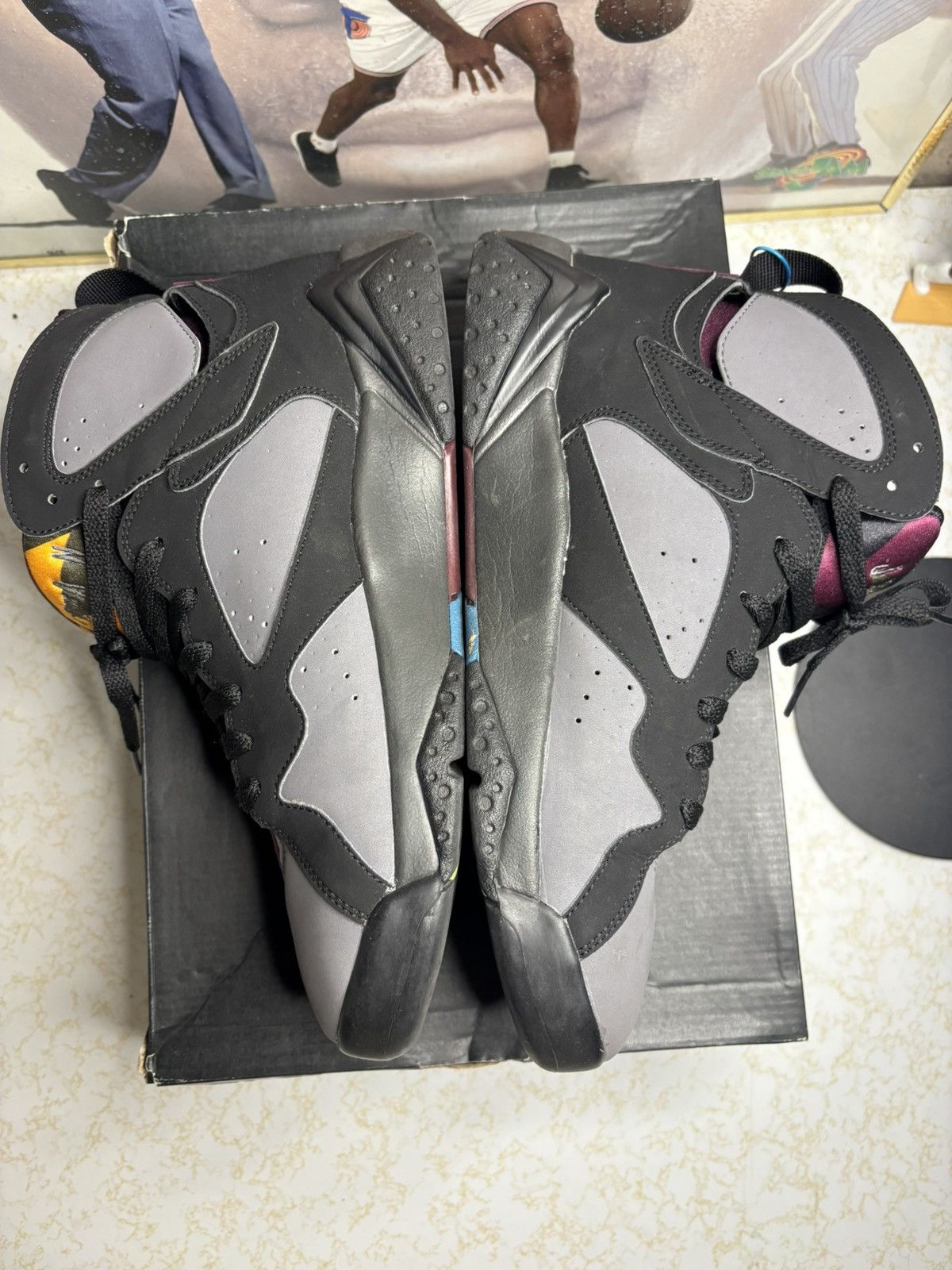 Jordan Brand Air Jordan 7 Retro 2015 Bordeaux 2015 Size US 9 / EU 42 - 3 Thumbnail