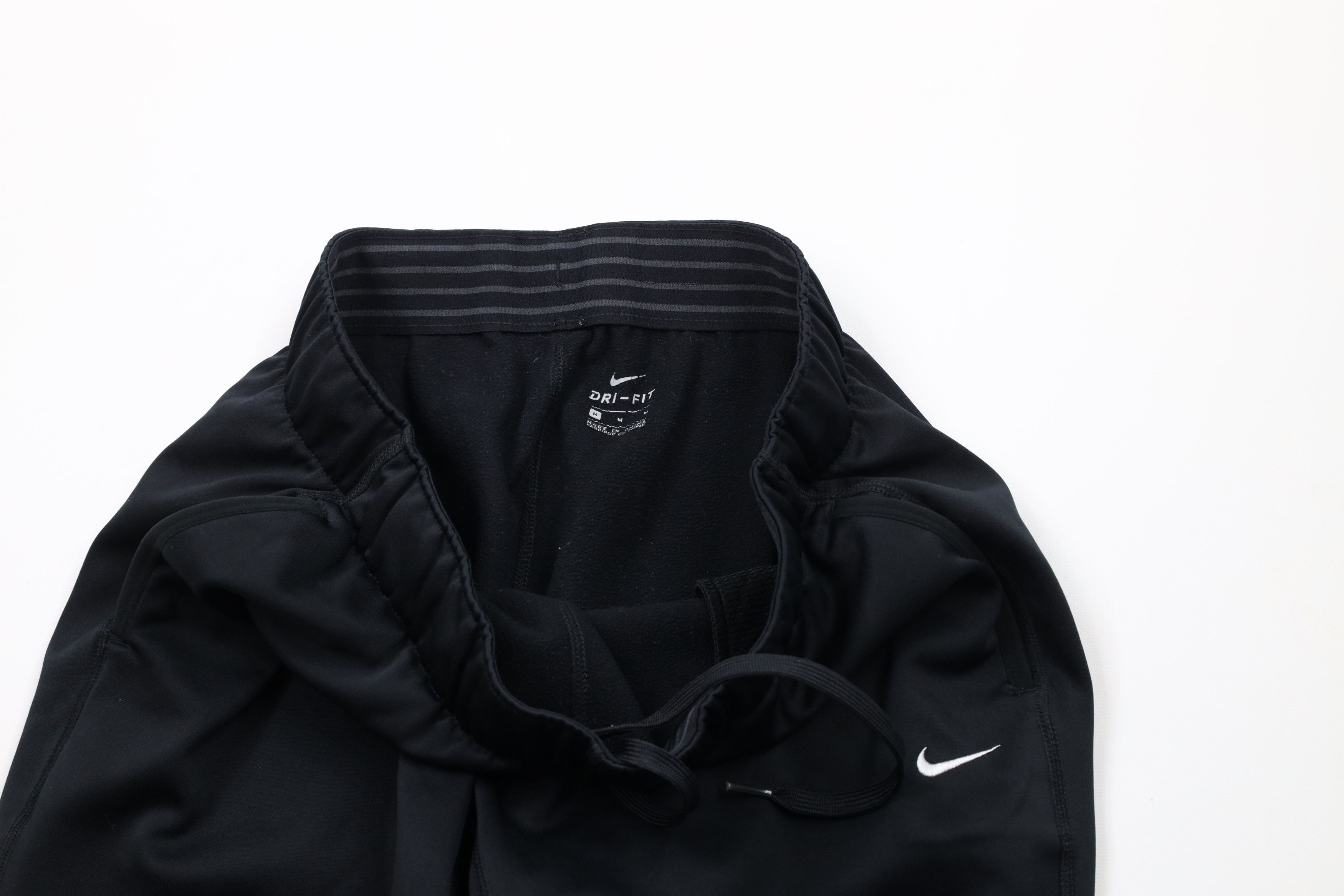 Nike × Vintage Vintage Nike Scott Mini Swoosh Wide Leg Sweatpants Black Size US 34 / EU 50 - 9 Thumbnail