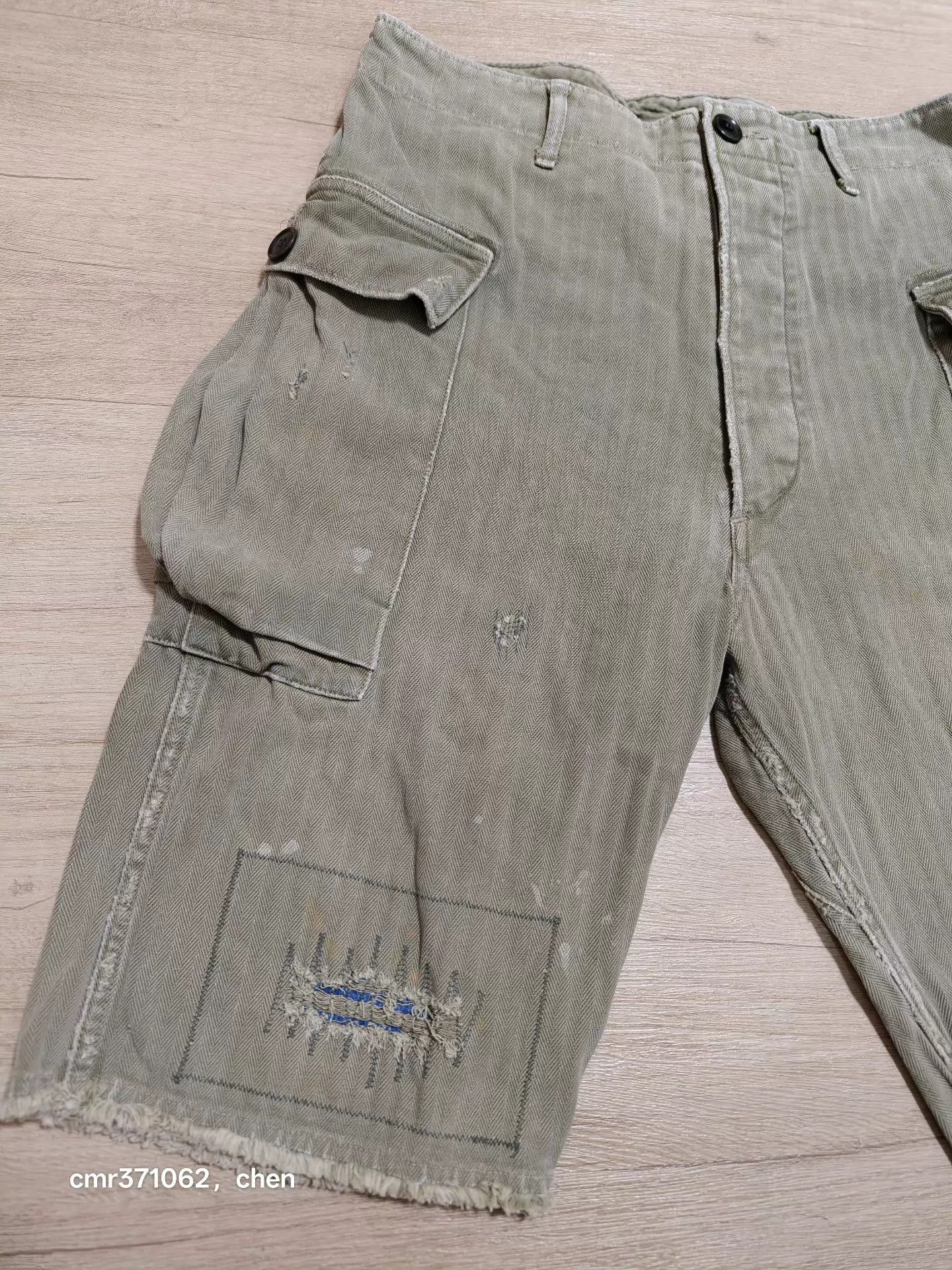 Visvim visvim 19AW Veterans Shorts Crash Olive Distressed Size US 30 / EU 46 - 2 Thumbnail