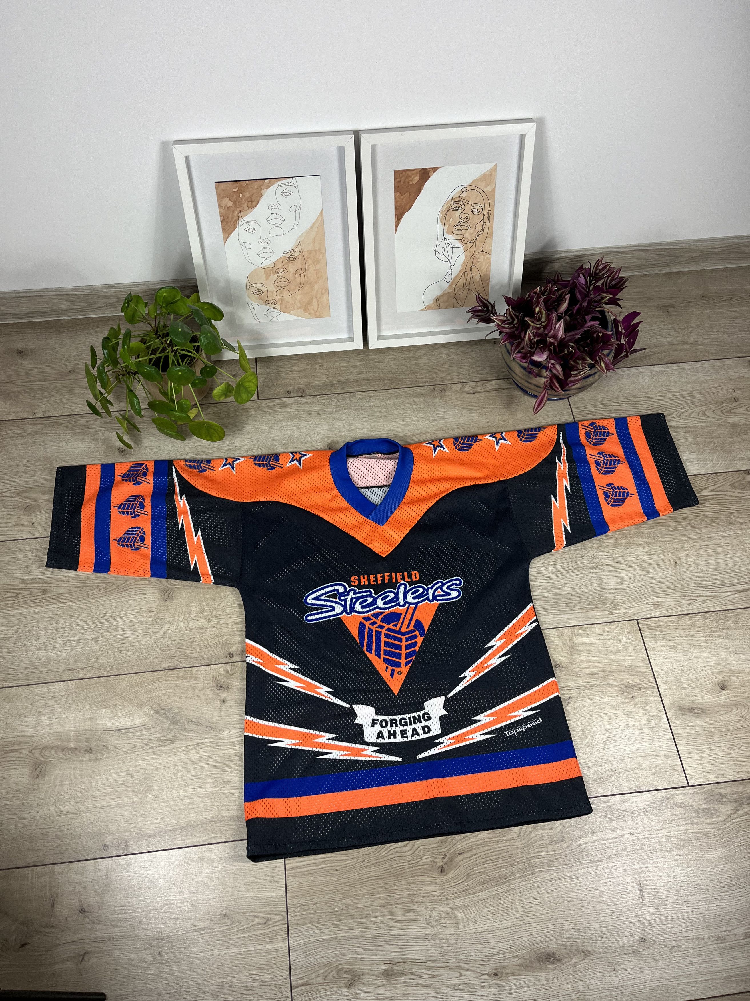 NHL × Vintage Vintage Sheffield Steelers Hockey Jersey 1993/1994 90s Size US M / EU 48-50 / 2 - 3 Thumbnail