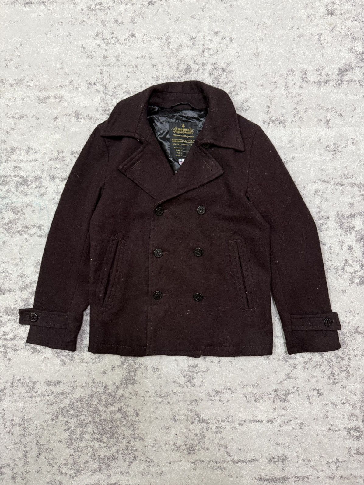 Vintage Vintage Uniformer Authentic Indvidual Garment Wool Peacoat Size US S / EU 44-46 / 1 - 3 Thumbnail