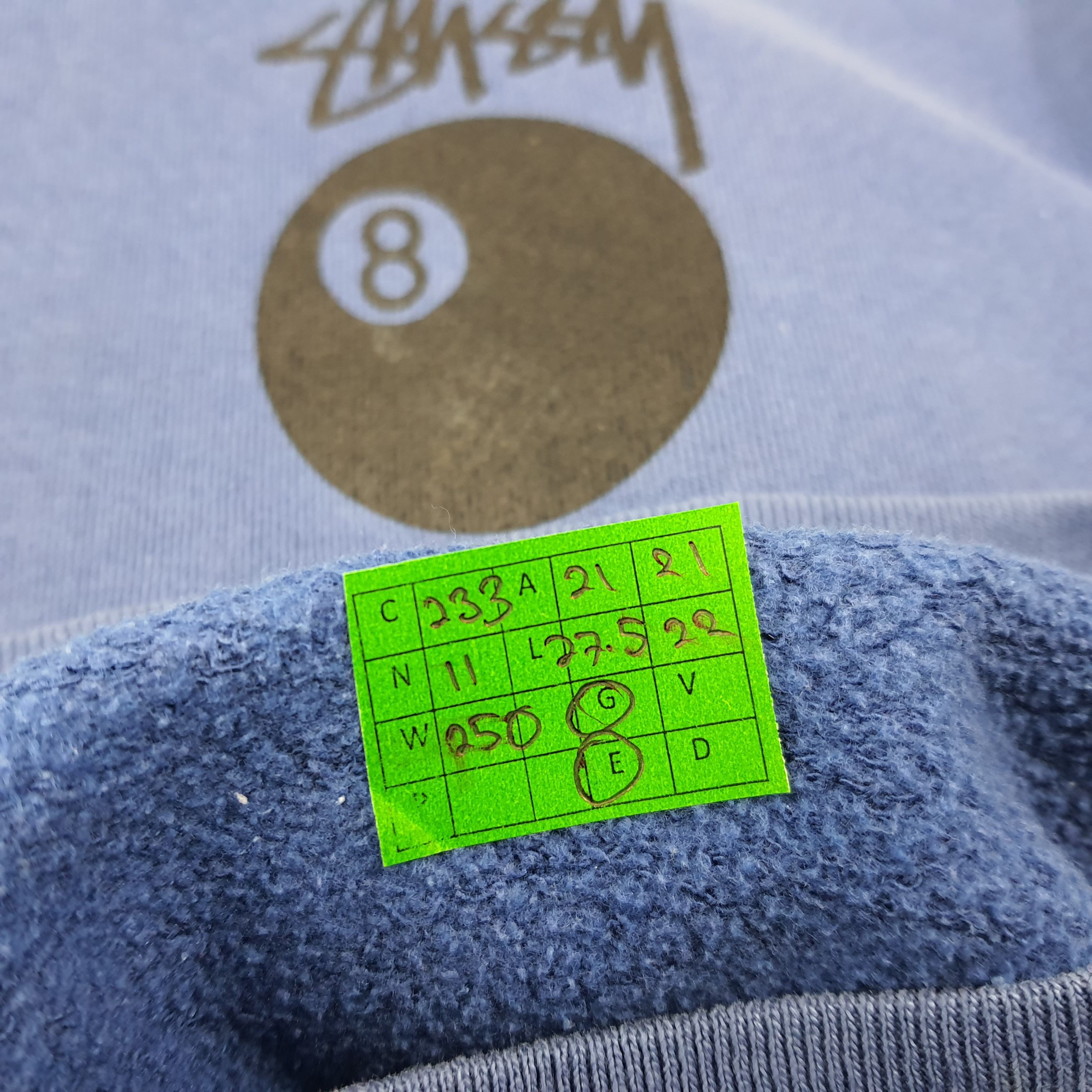 Vintage Vintage Stussy 8 Ball Streetwear Sweatshirts C233N11 Size US M / EU 48-50 / 2 - 4 Thumbnail