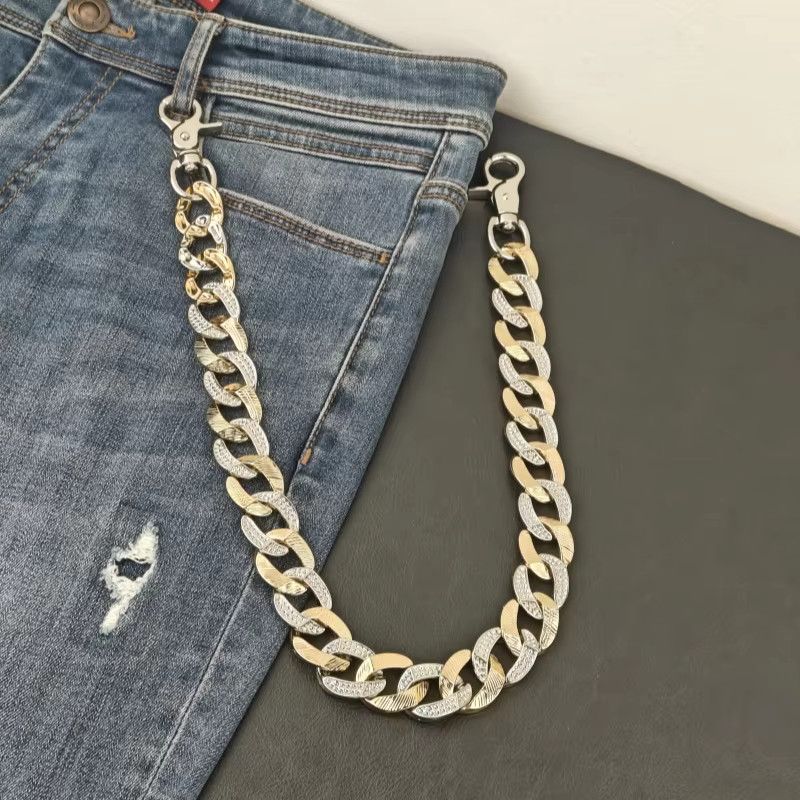 Japanese Brand Cuba Chain Hip Hop Luxury Accessories Waist Pant Size ONE SIZE - 8 Thumbnail