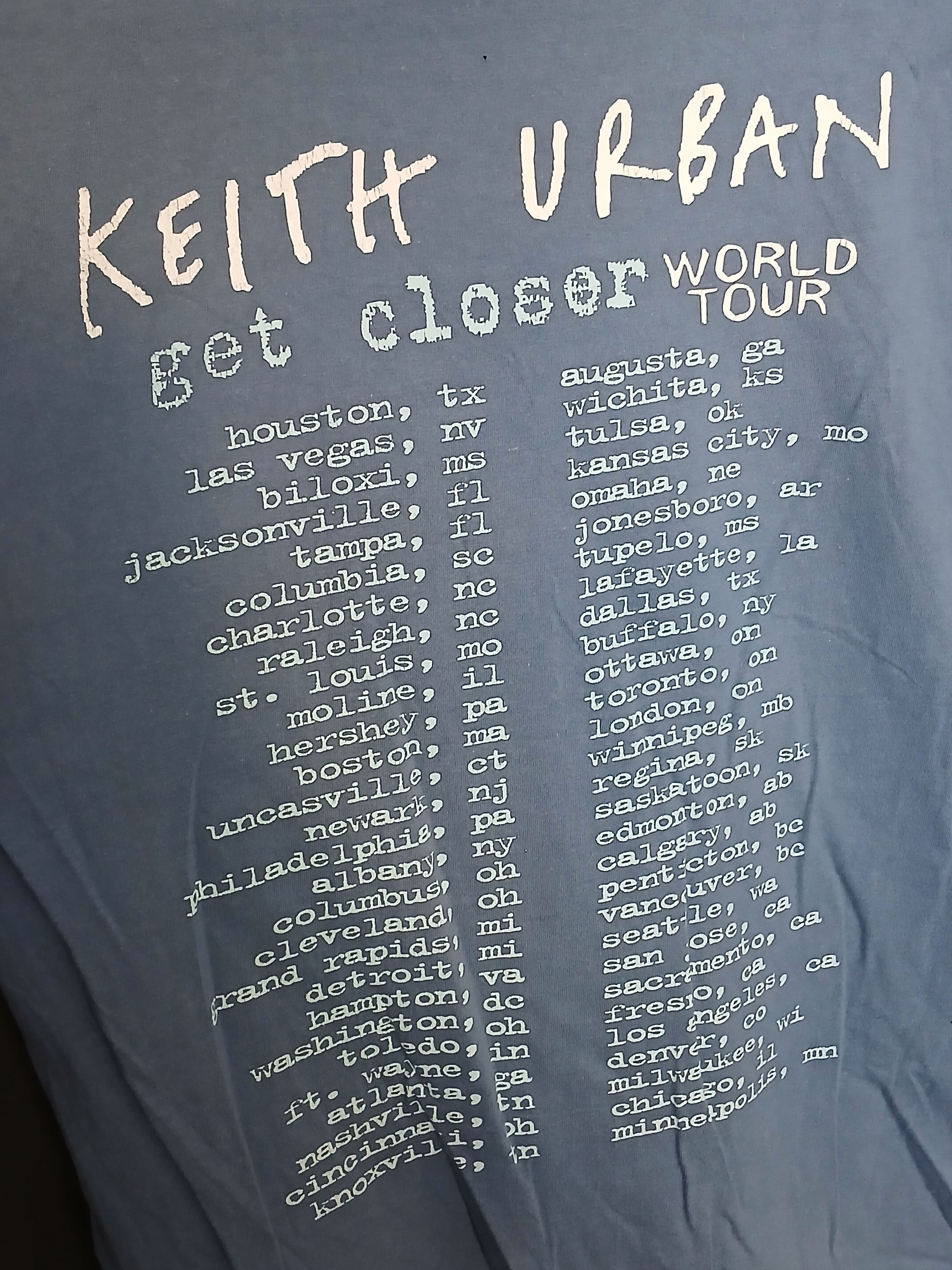 Band Tees Keith Urban Get Closer World Tour T-Shirt Size US S / EU 44-46 / 1 - 4 Thumbnail