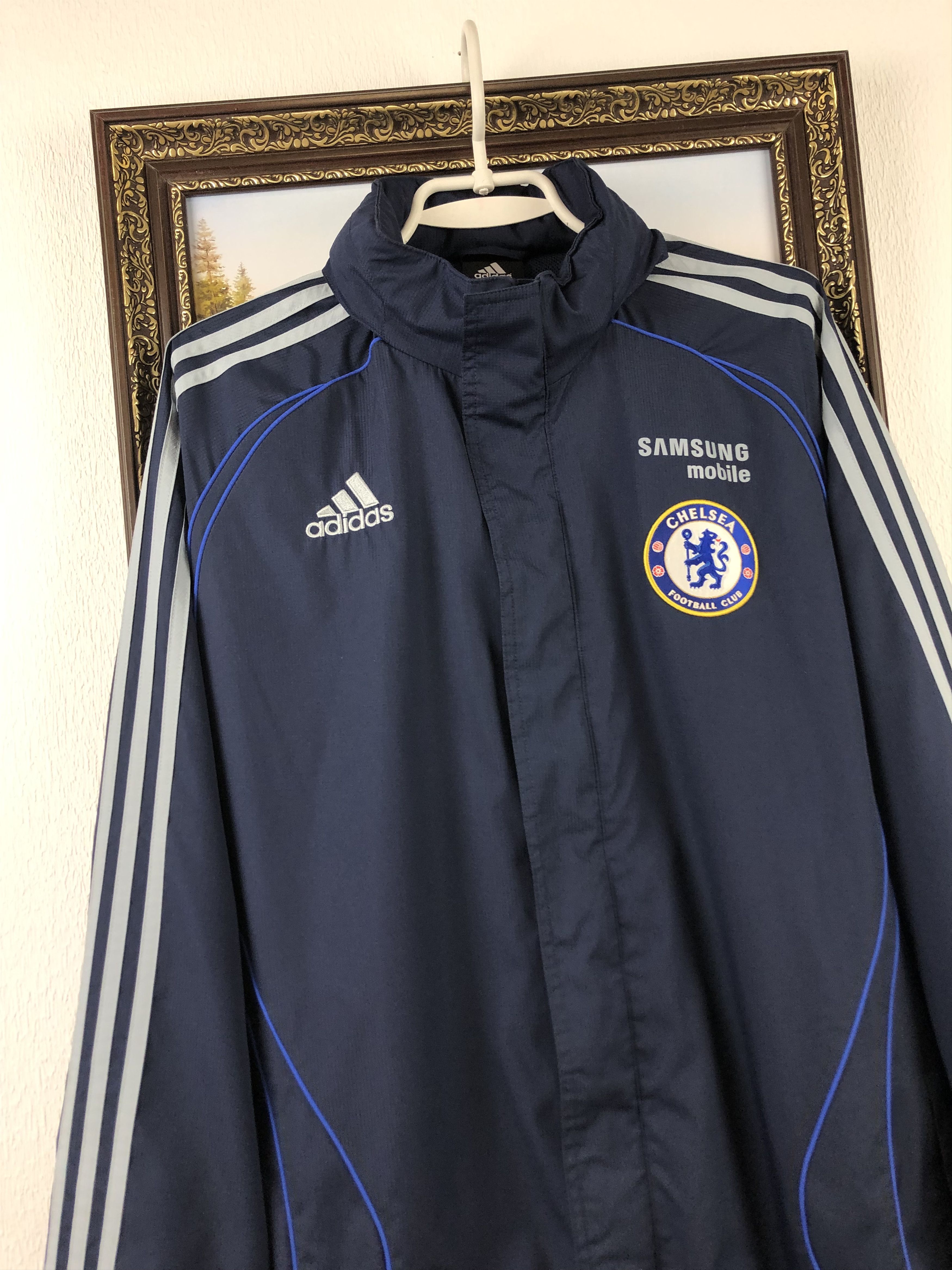 Adidas Vintage Chelsea Football Jacket Soccer Windbreaker Track Size US S / EU 44-46 / 1 - 3 Thumbnail