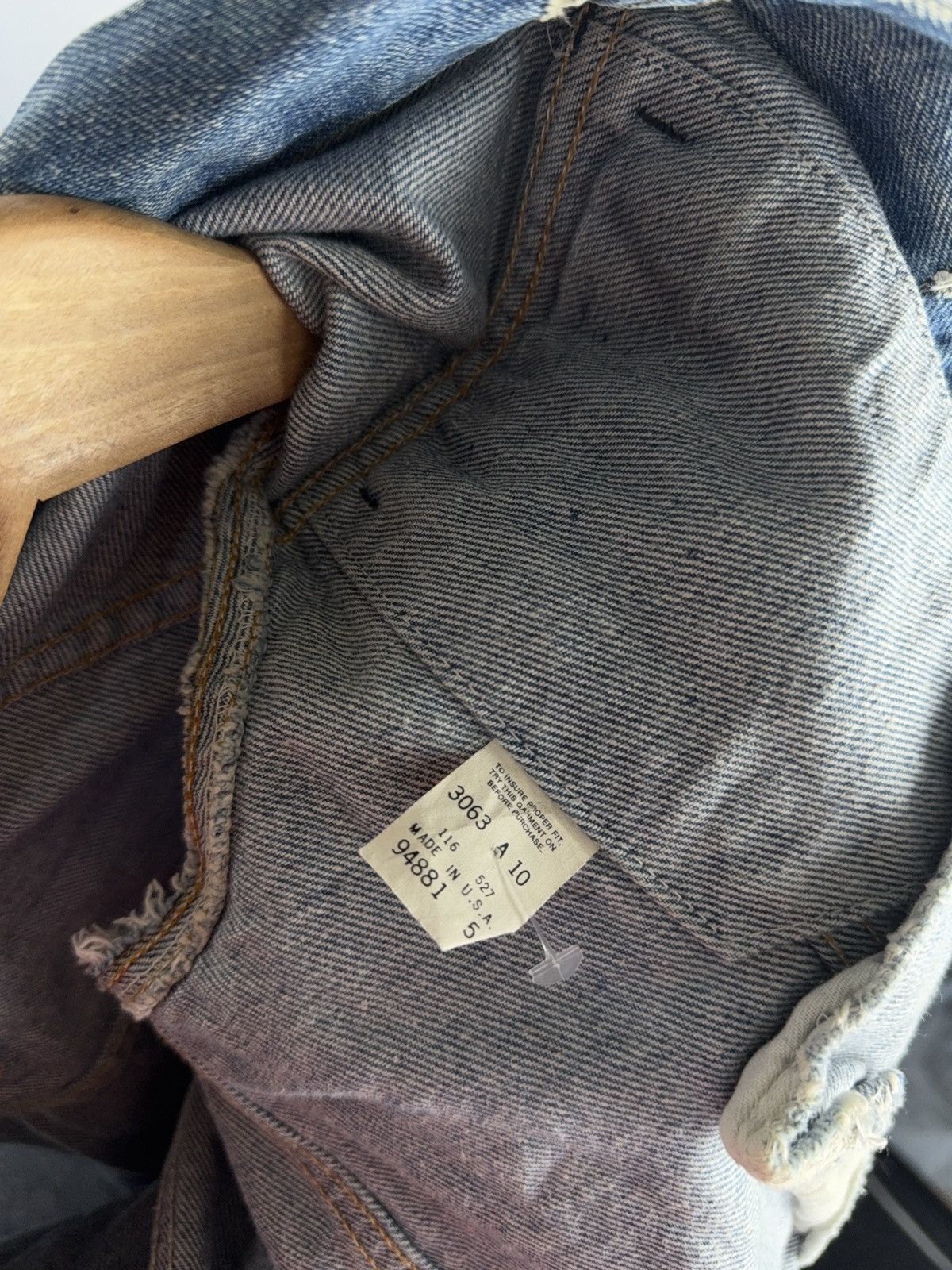 Levi's × Levi's Vintage Clothing × Vintage Vintage 90s Levi’s Punk Rock Logo Denim Vest Size US S / EU 44-46 / 1 - 8 Thumbnail