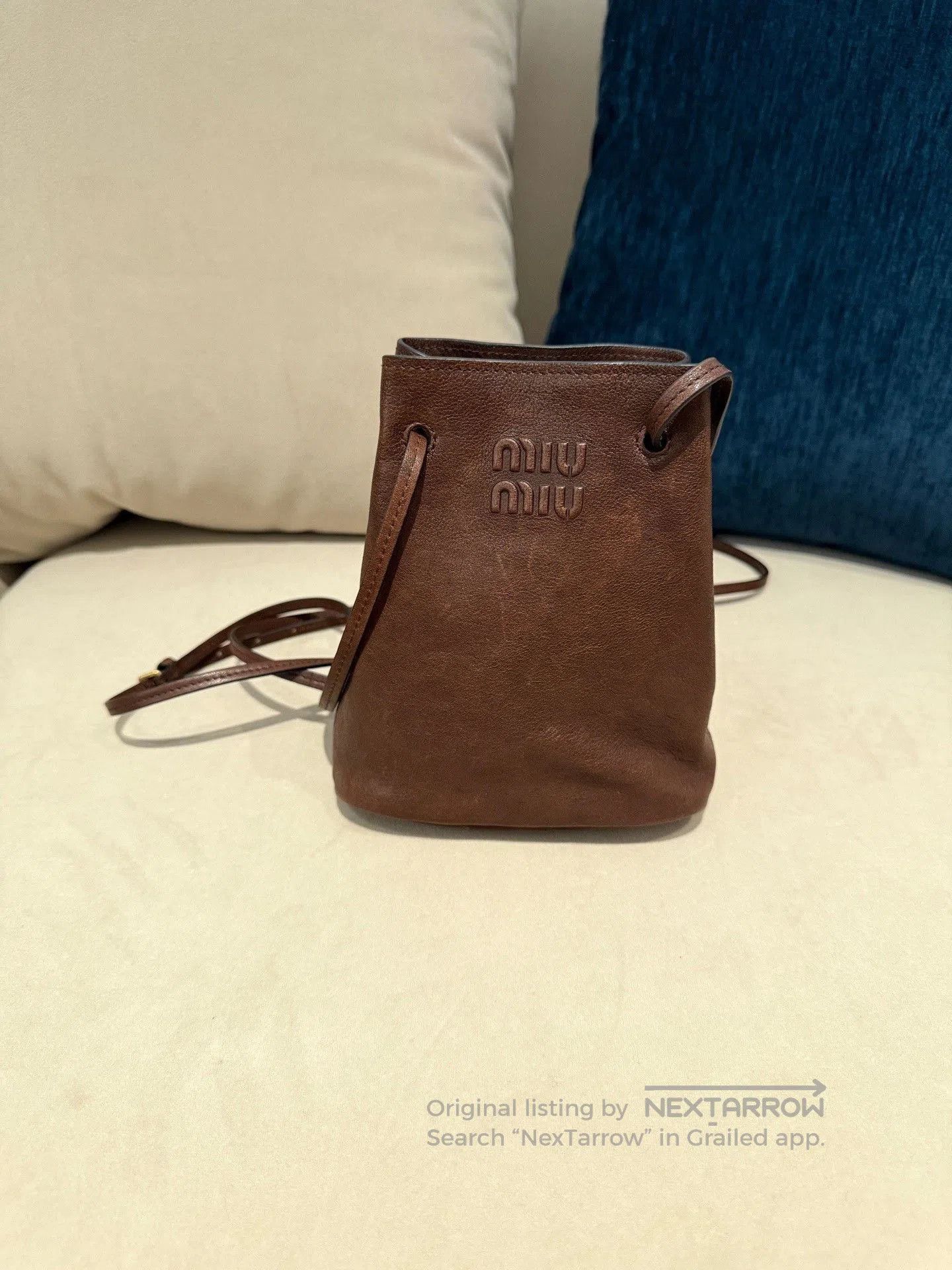 Miu Miu Miu Miu Nappa Leather Mini Bucket Bag. Size ONE SIZE - 2 Thumbnail