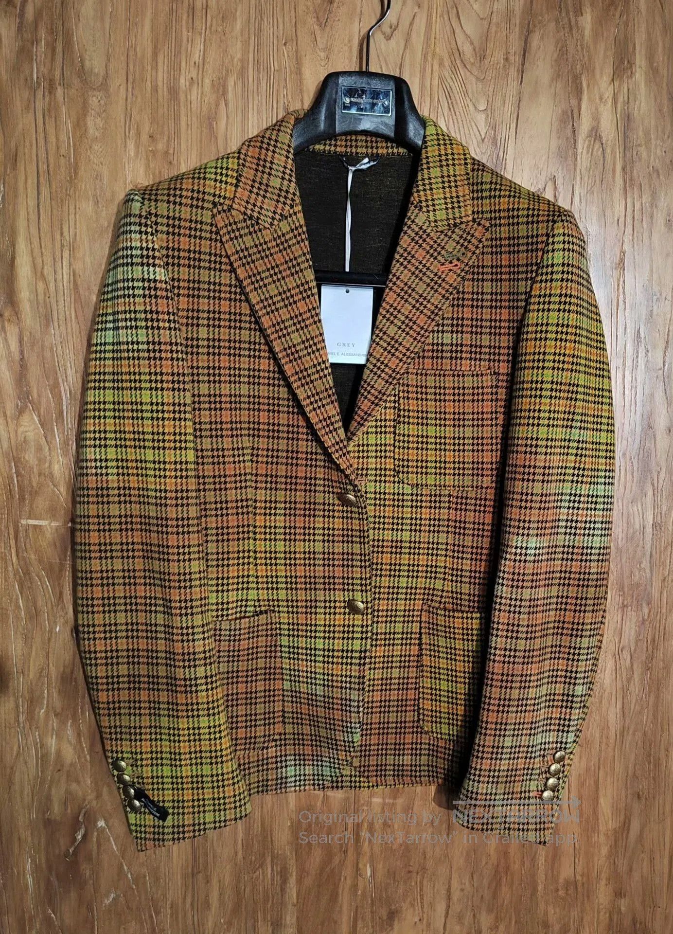 Daniele Alessandrini Daniele Alessandrini Check Blazer Jacket. Size US M / EU 48-50 / 2 - 1 Thumbnail