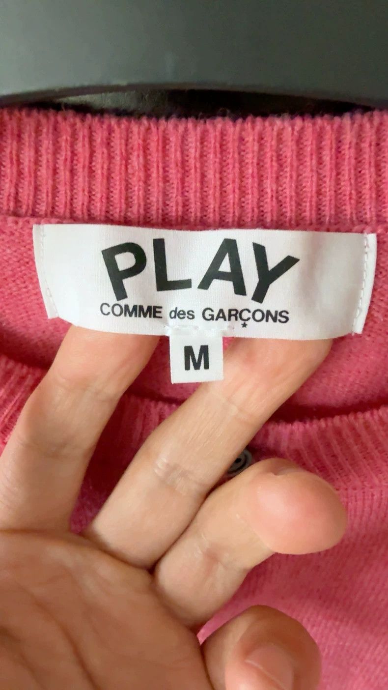 Comme des Garcons Comme Des Garcons Pink wool cardigan Size M / US 6-8 / IT 42-44 - 3 Thumbnail
