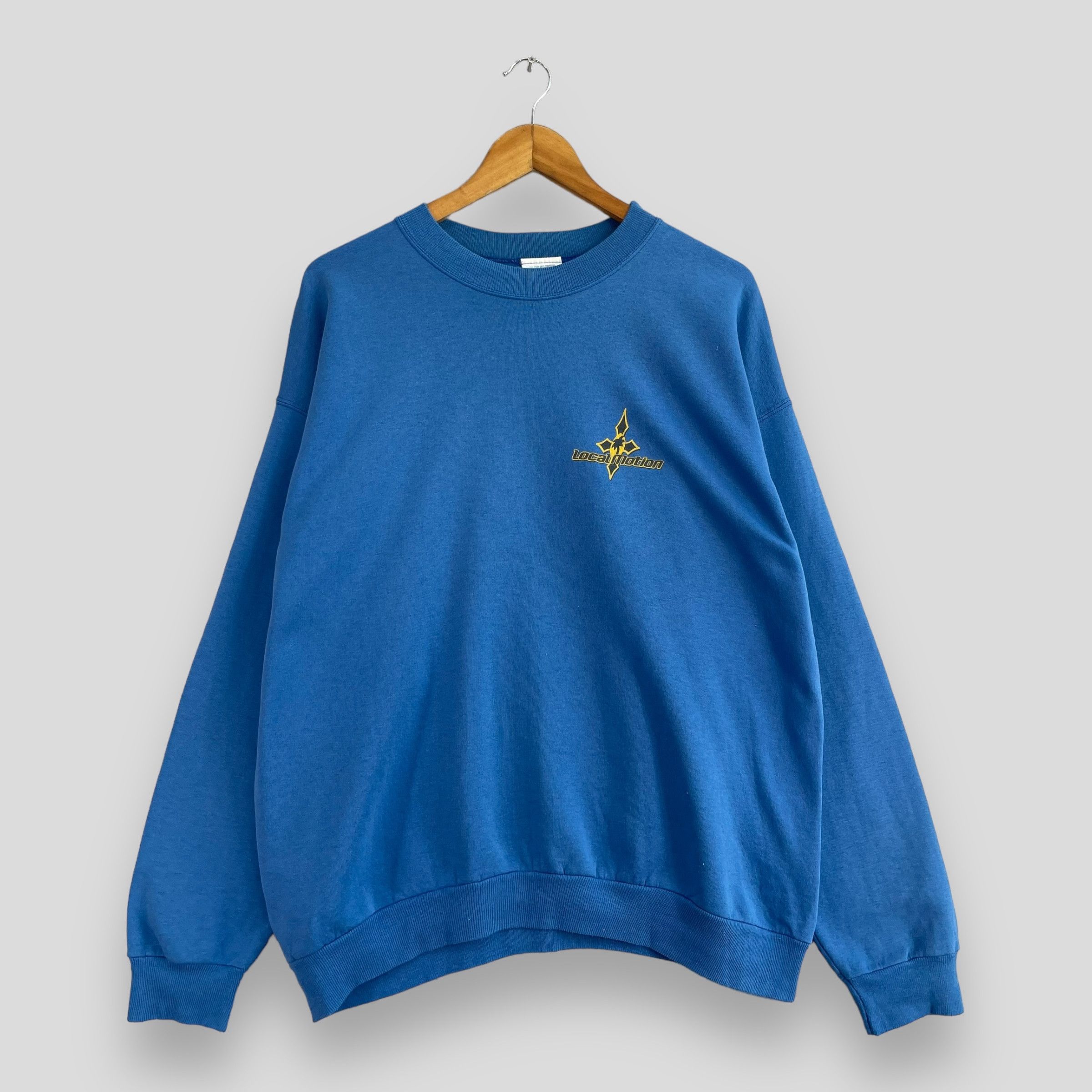 Vintage Vintage 80's LOCAL MOTION Hawaii Back Hit Logo Sweatshirt Size US L / EU 52-54 / 3 - 6 Thumbnail