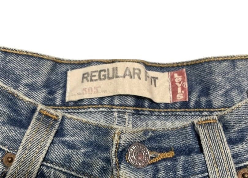 Levi's Vintage Levis 505 Regular Fit Faded Blue Jeans Distressed Size US 33 - 11 Thumbnail