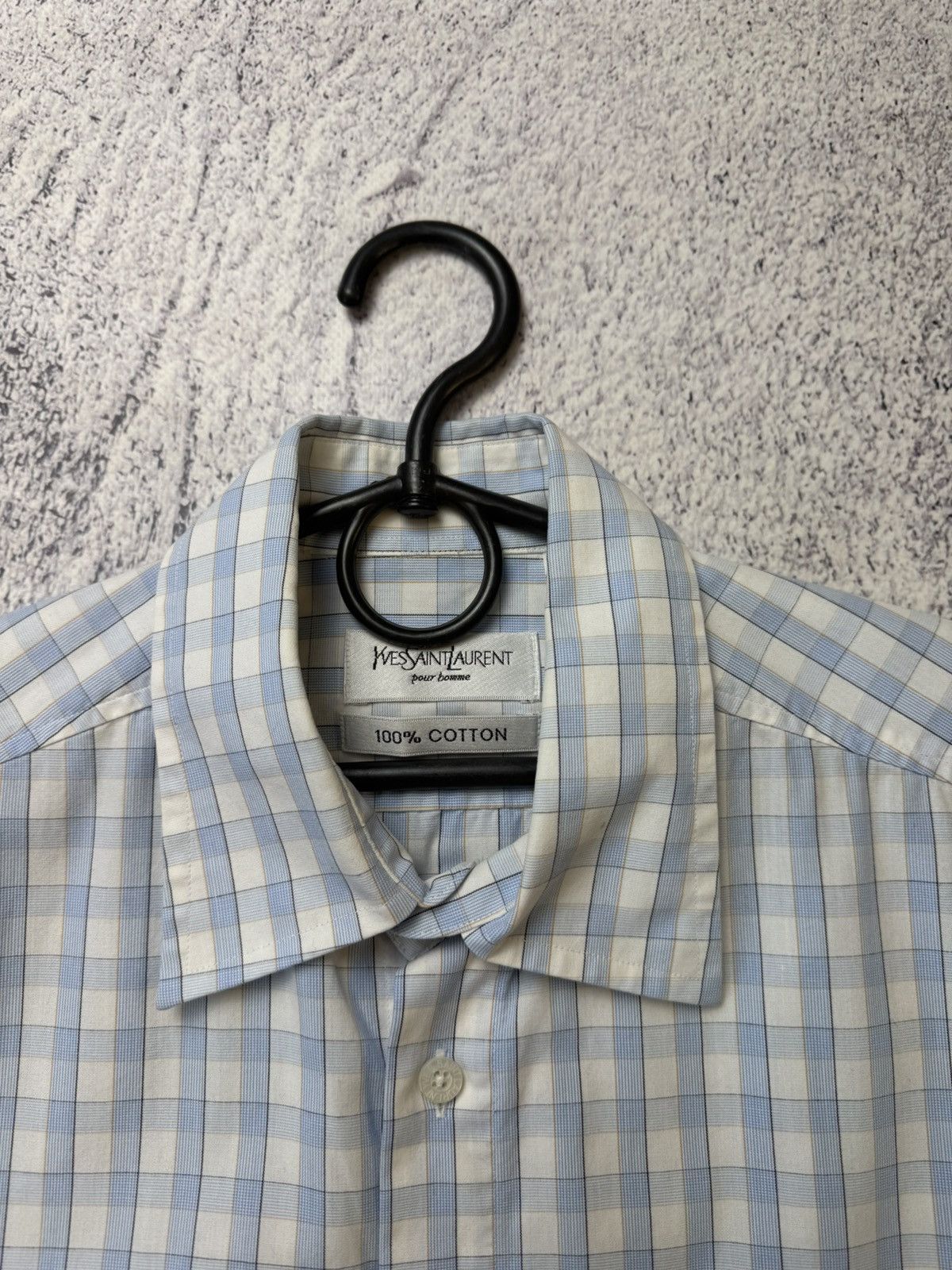 Yves Saint Laurent Mens Vintage Yves Saint Laurent Shirts Button up Luxury YSL Size US M / EU 48-50 / 2 - 9 Thumbnail