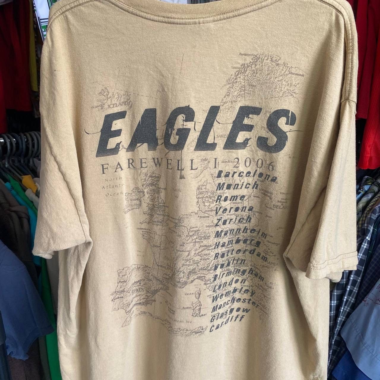 Band Tees × Vintage Vintage Eagles Farewell Tour 2006 big graphic logo band tee Size US XL / EU 56 / 4 - 11 Thumbnail