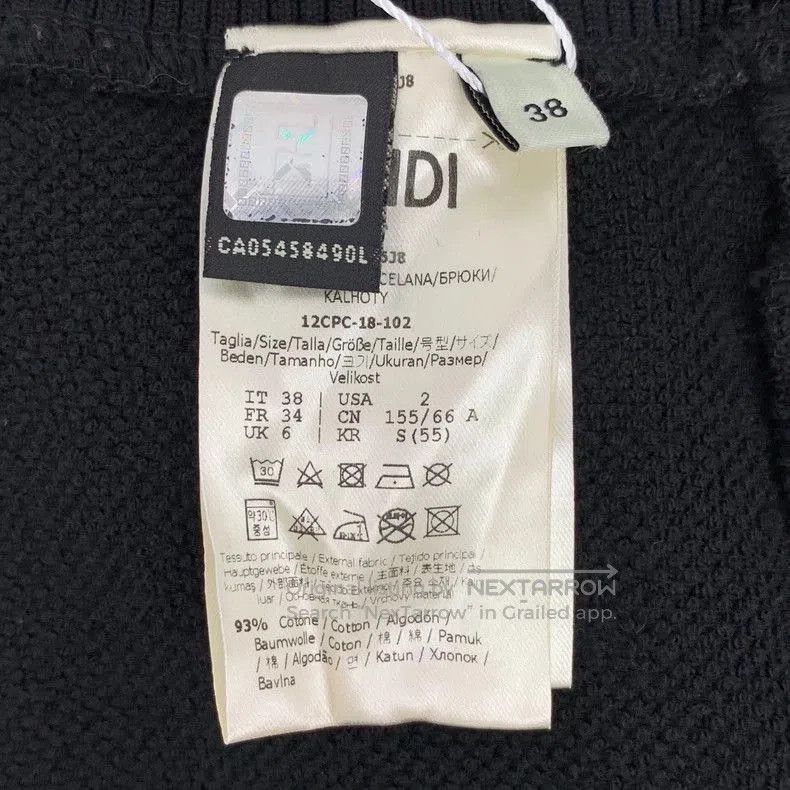 Fendi Fendi Black Side Logo Cotton Joggers. Size US 38 / EU 54 - 7 Thumbnail
