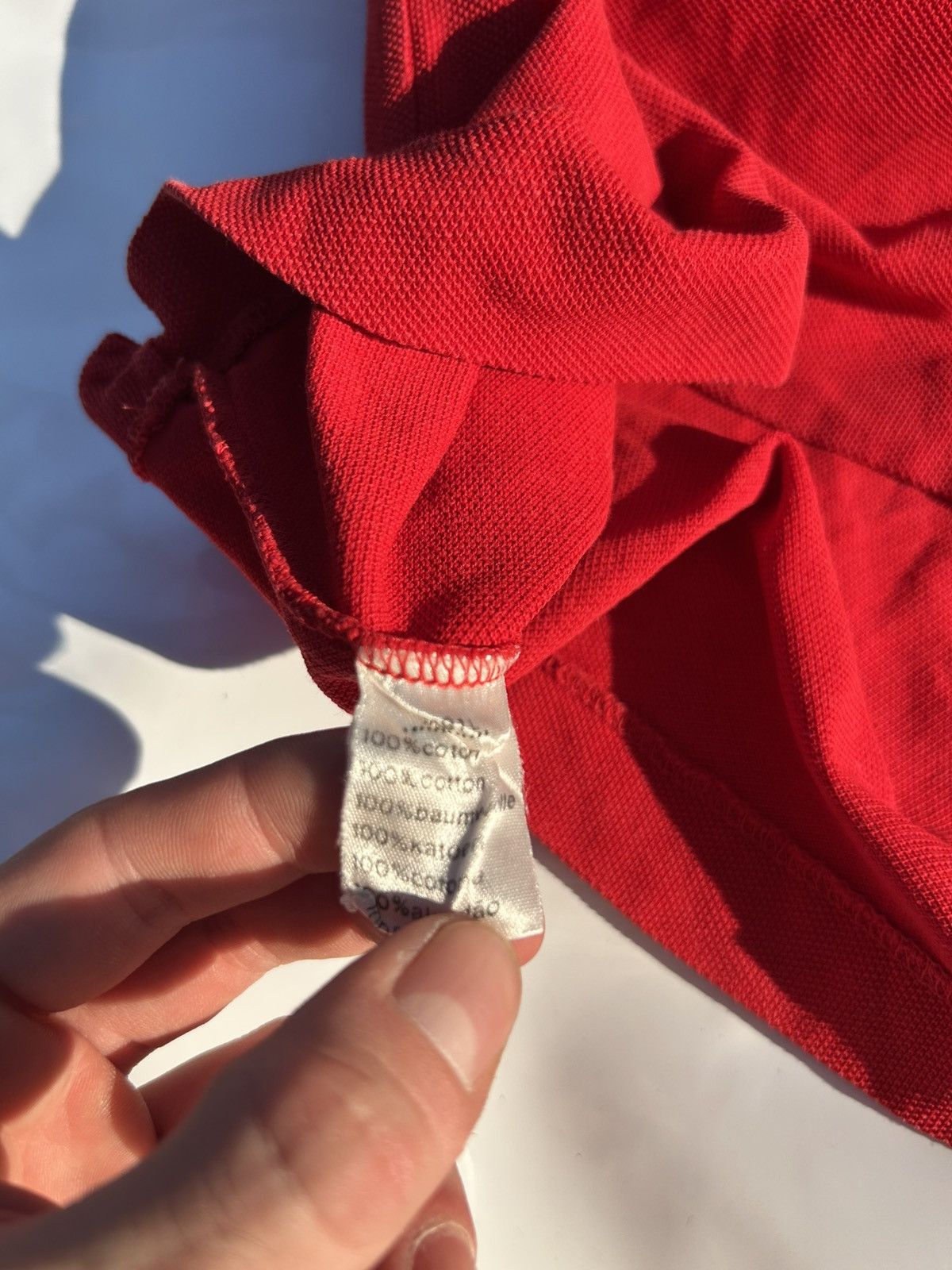 Lacoste Lacoste Vintage 90s Polo Shirt Made in France Red Size L Size US L / EU 52-54 / 3 - 8 Thumbnail