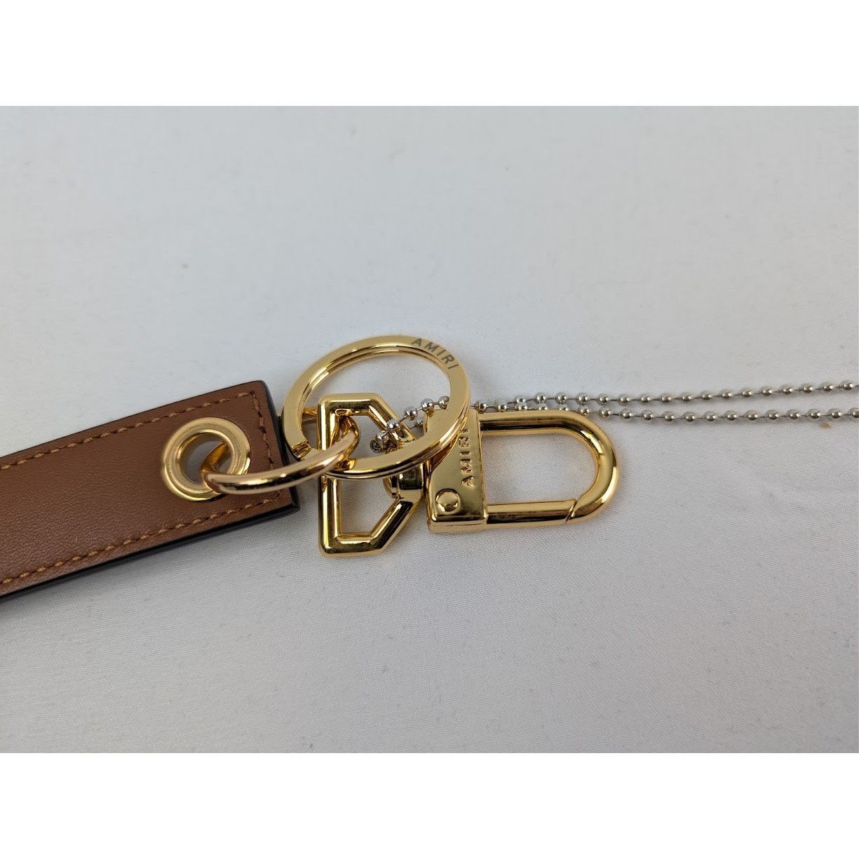 Amiri o1rshd1 Q:3 / Size: OS / Nappa Tao Keychain in Brown Size ONE SIZE - 4 Thumbnail