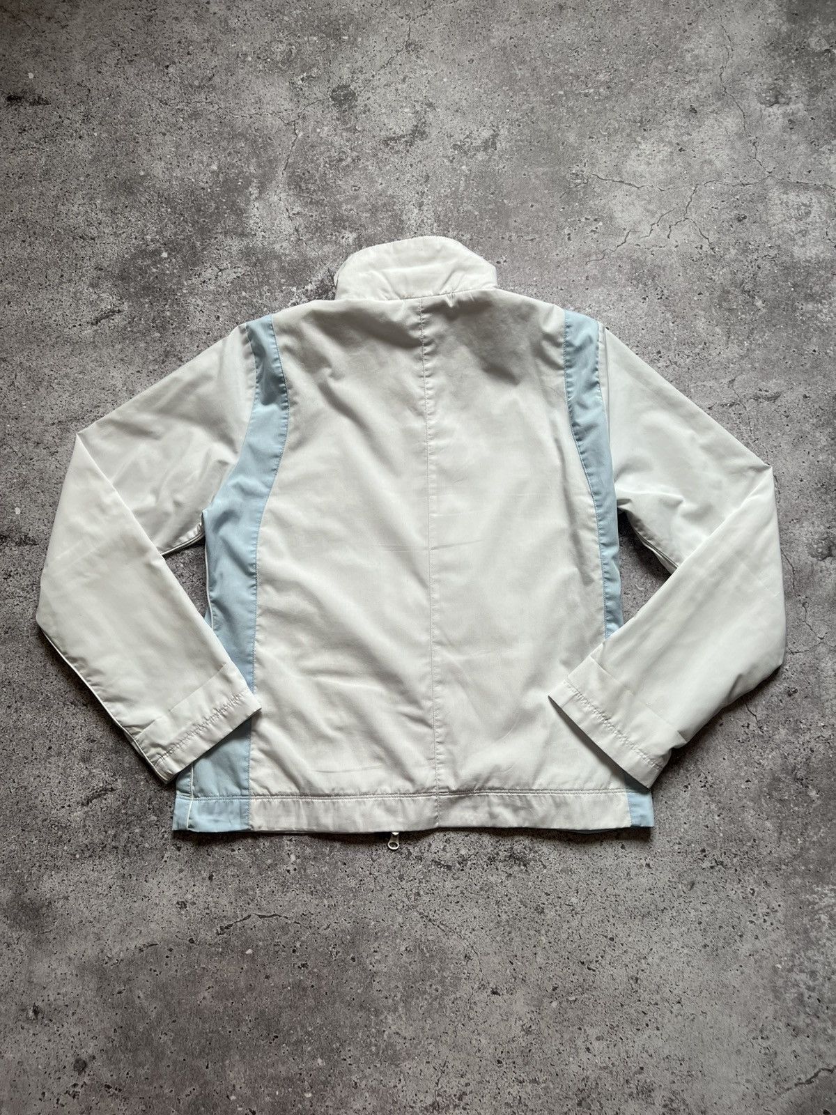 Vintage Vintage Nike Nylon TrackSuit Y2K Swoosh White Blue Women's Size L / US 10 / IT 46 - 10 Thumbnail