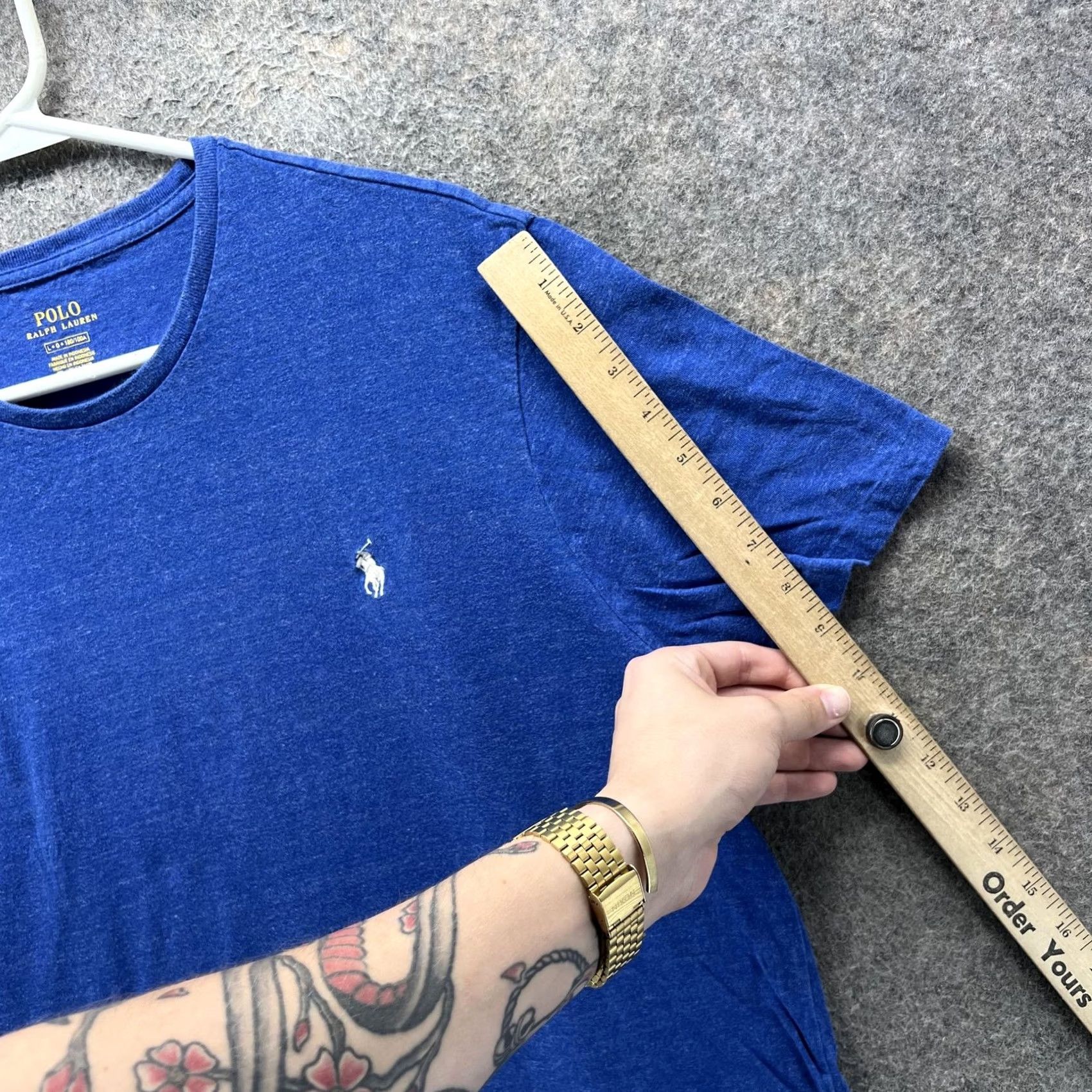 Polo Ralph Lauren Polo Ralph Lauren Shirt Mens Large Blue Crewneck Embroidered Pony Casual Tee Size US L / EU 52-54 / 3 - 3 Thumbnail