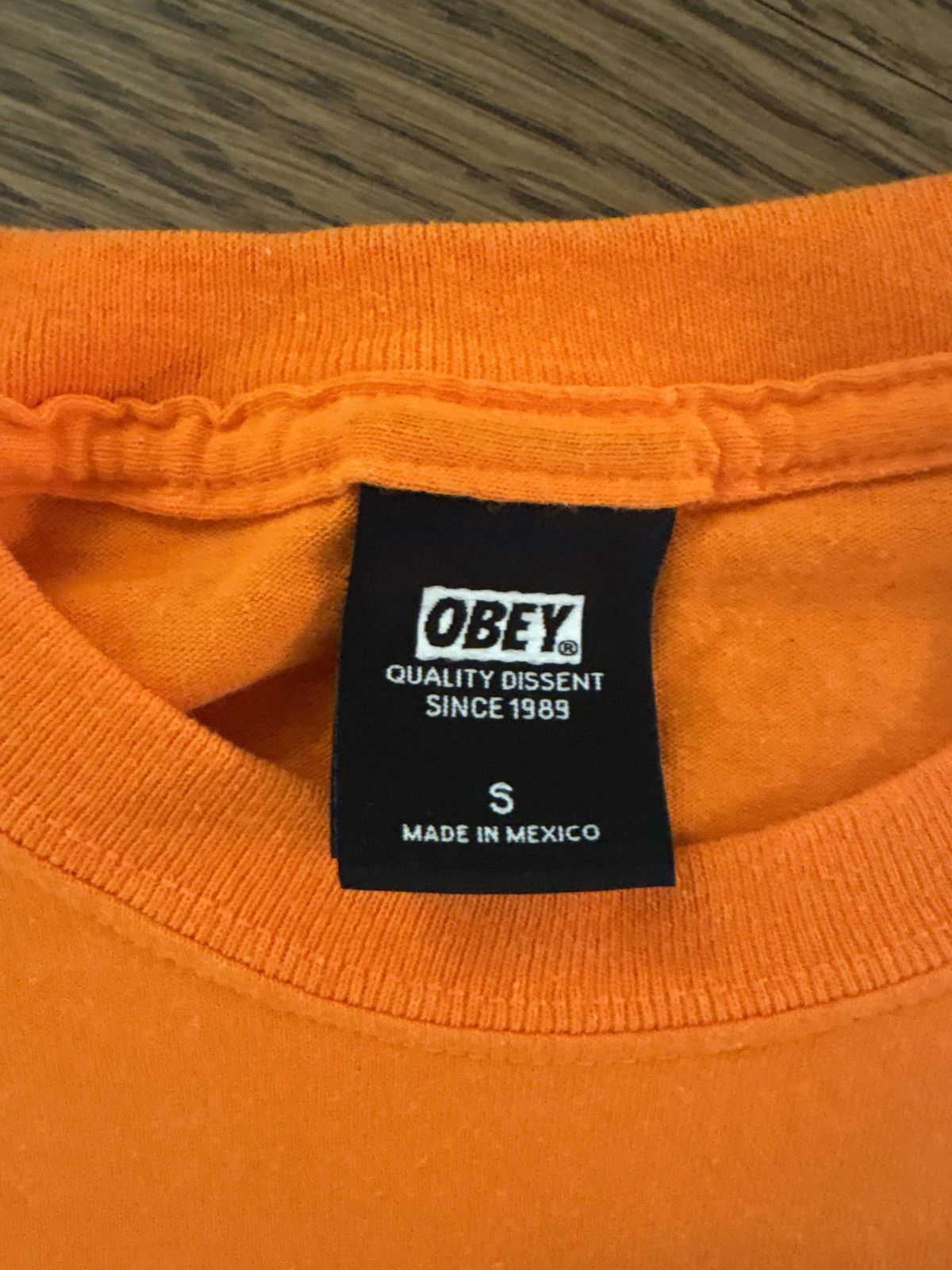 Obey Orange OBEY T-Shirt Size US S / EU 44-46 / 1 - 2 Thumbnail