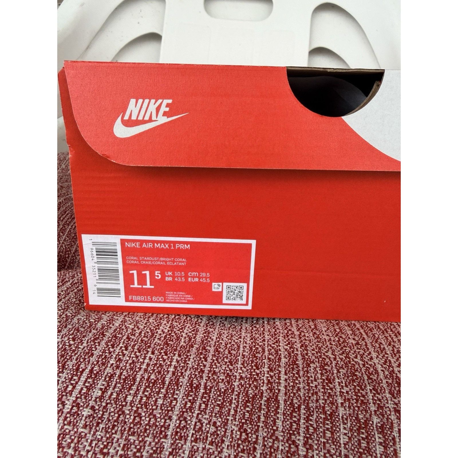 Nike Nike Air Max 1 Grey/White Size 12 AH8145-011 Size US 12 / IT 42 - 6 Thumbnail