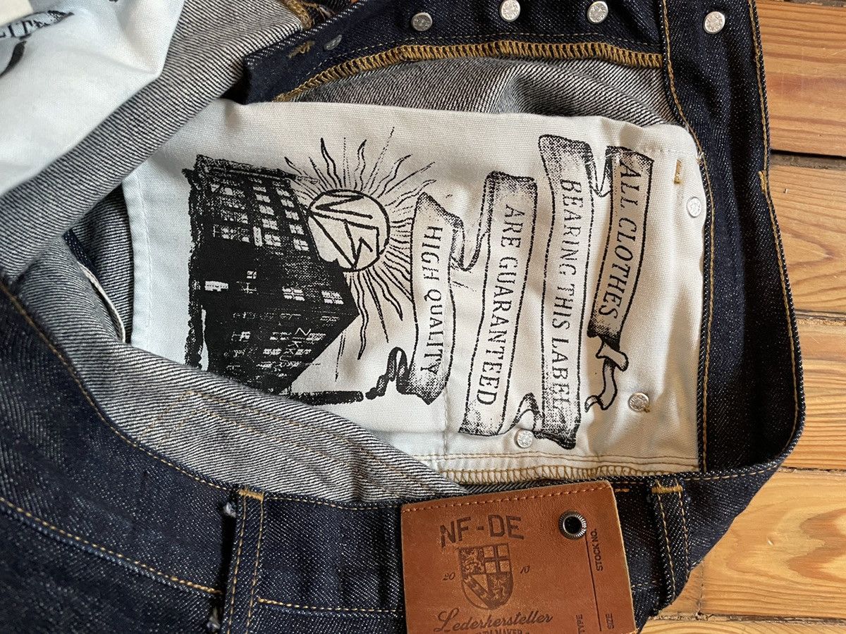 No Faith Studios RAW DENIM JAPANESE LOOSE FIT BLUE Size US 30 / EU 46 - 5 Thumbnail