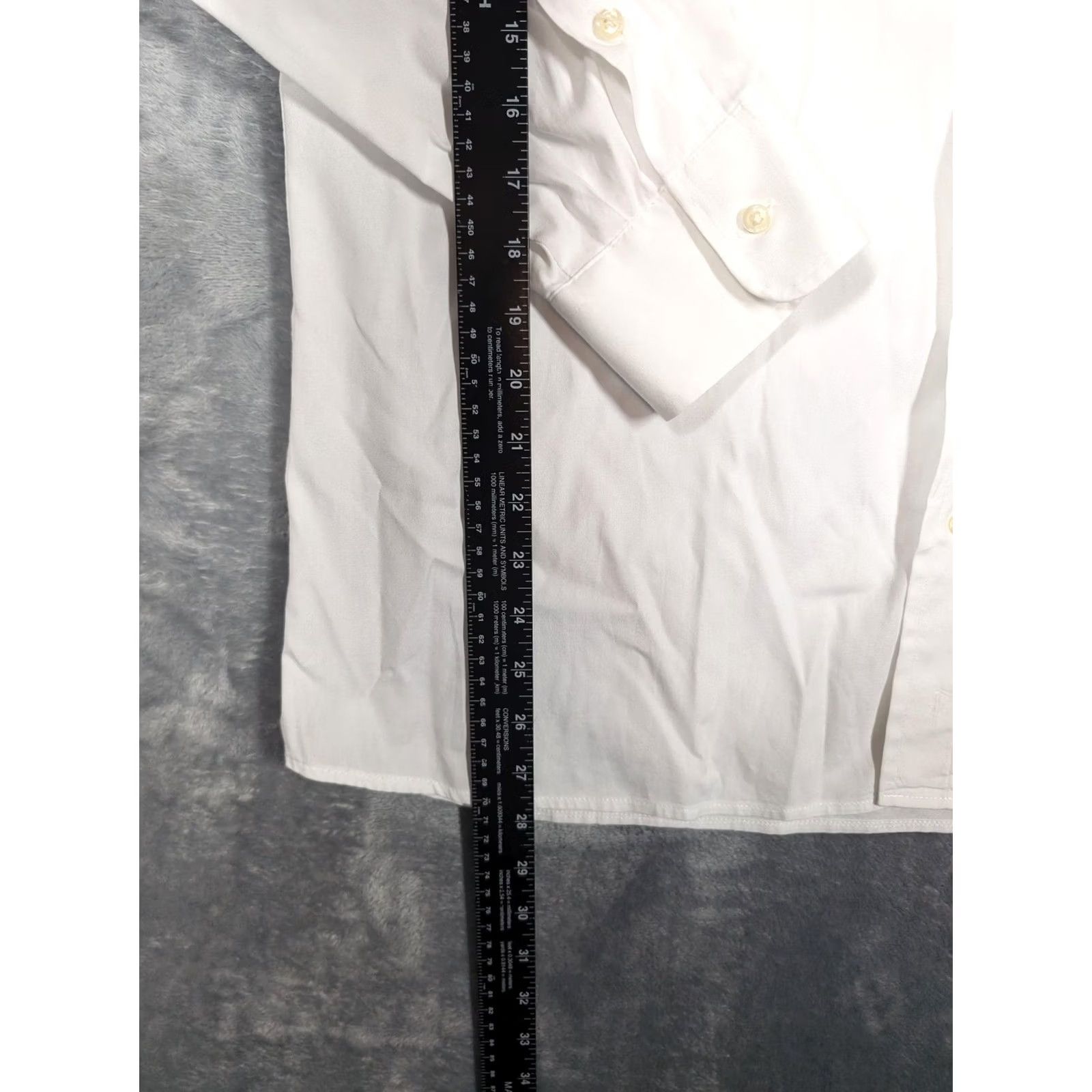 Vintage Gitman Bros Shirt Mens 18 34 White Oxford Button Front Long Sleeve Made USA Size US XXL / EU 58 / 5 - 2 Thumbnail