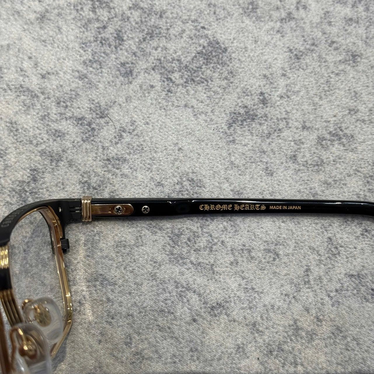 Chrome Hearts CHROME HEARTS BLAZIN MATTE BLACK / GOLD PLATED - BLACK - PLASTIC Size ONE SIZE - 5 Thumbnail