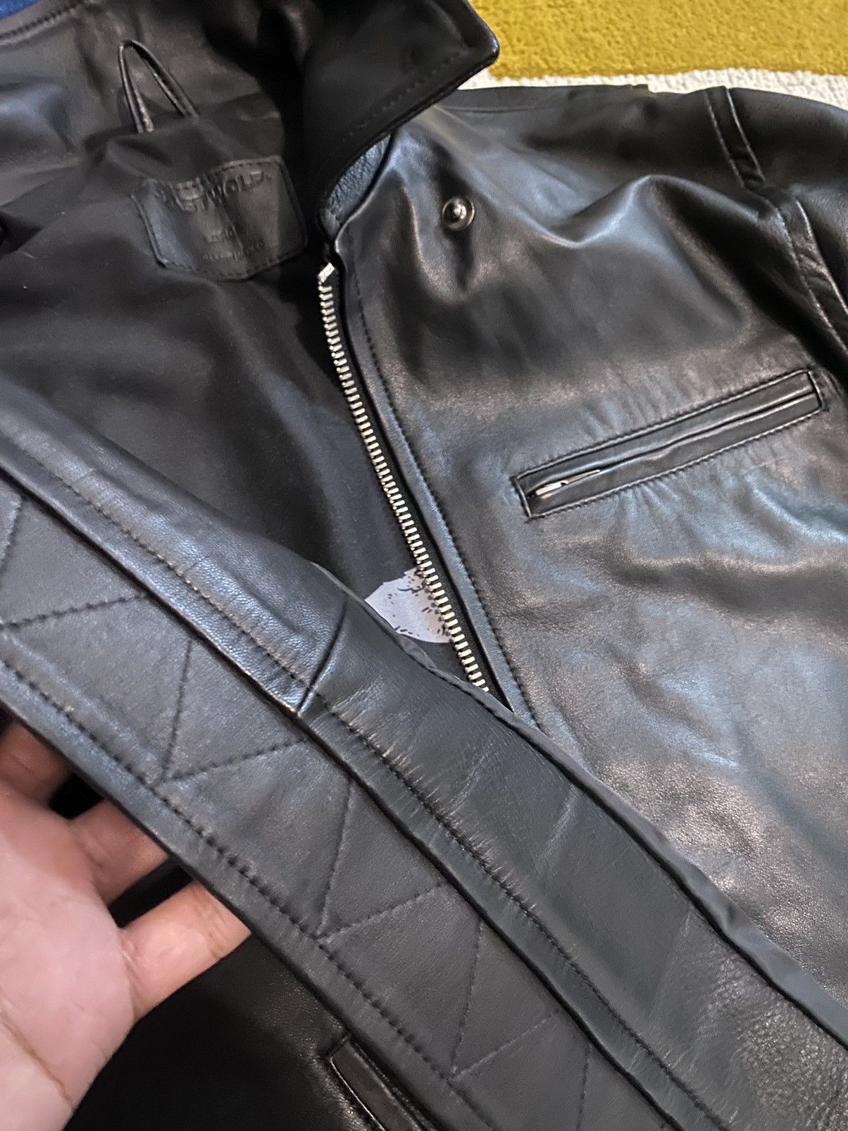 Japanese Brand Last Wolf - Rainier Moto Leather Jacket Size US L / EU 52-54 / 3 - 6 Thumbnail