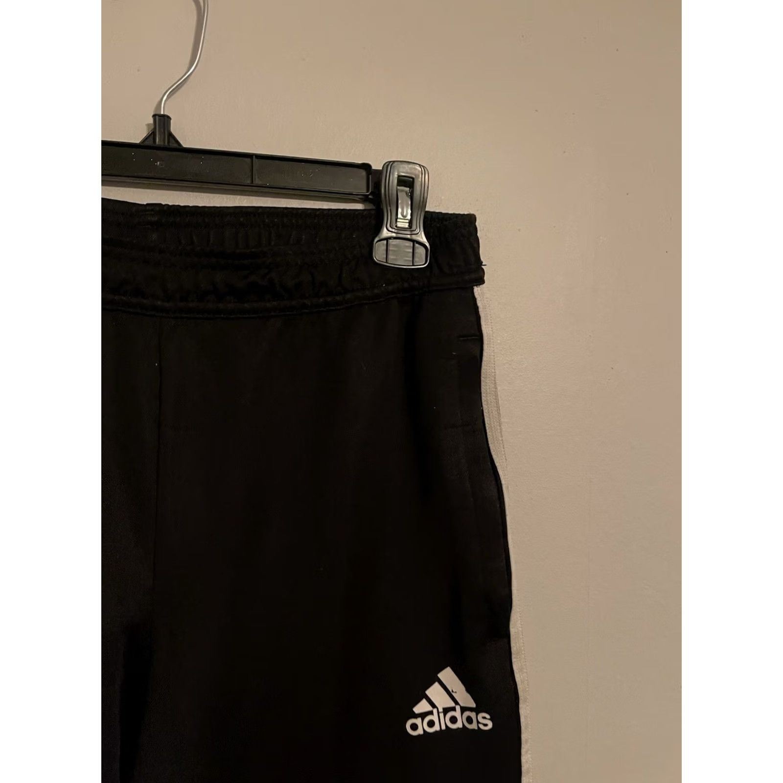 Adidas Adidas 3 Stripe Black White Athletic Track Sweat Pants Mens M Size US 31 - 2 Thumbnail