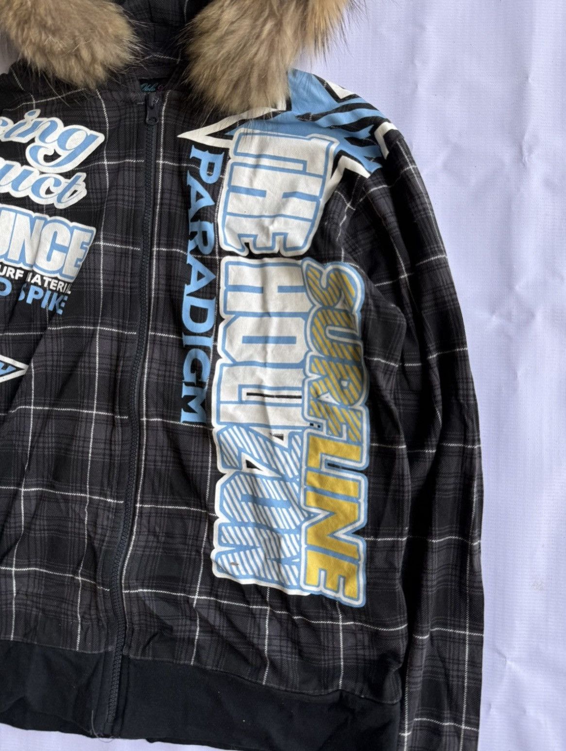 Japanese Brand Japanese style oblo design fur hoodie poem ifsixwasnine Size US L / EU 52-54 / 3 - 3 Thumbnail