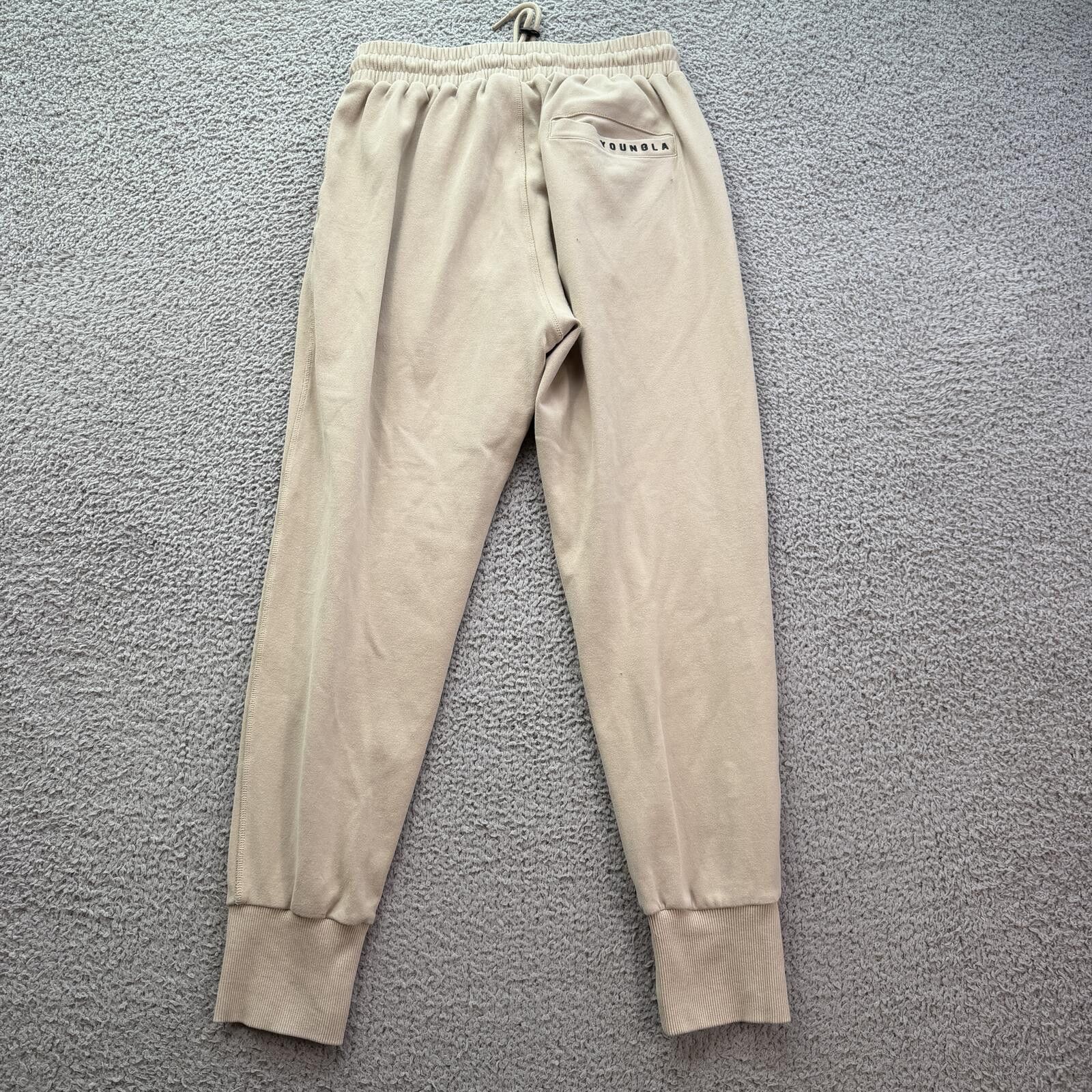 YoungLA YoungLA #228 Beige Joggers Mens S Sweatpants Gym 2253 Size US 30 / EU 46 - 2 Thumbnail